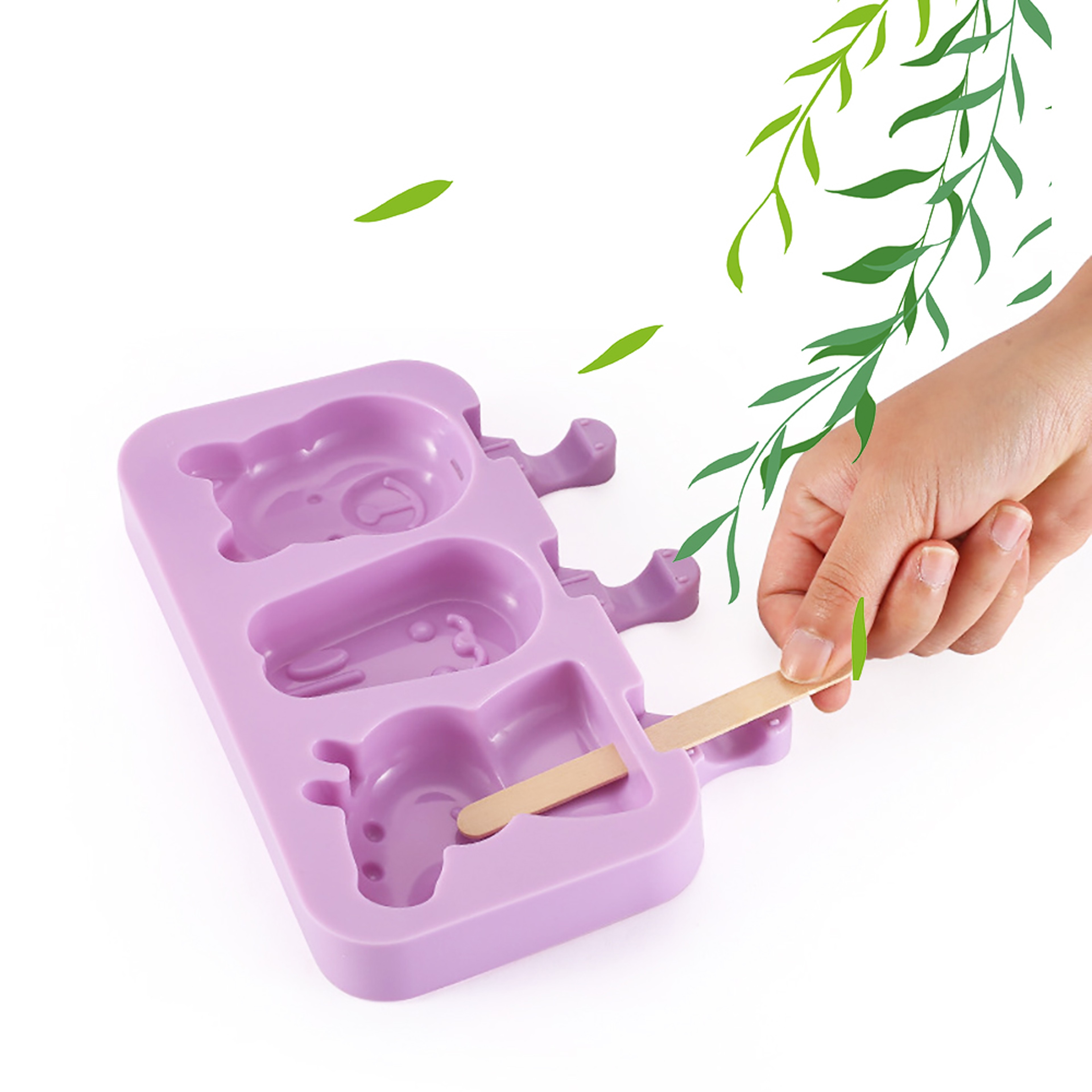 Fresh Freeze Silicone Popsicle Mold Set DIY Ice Pop Maker With Cavities 1