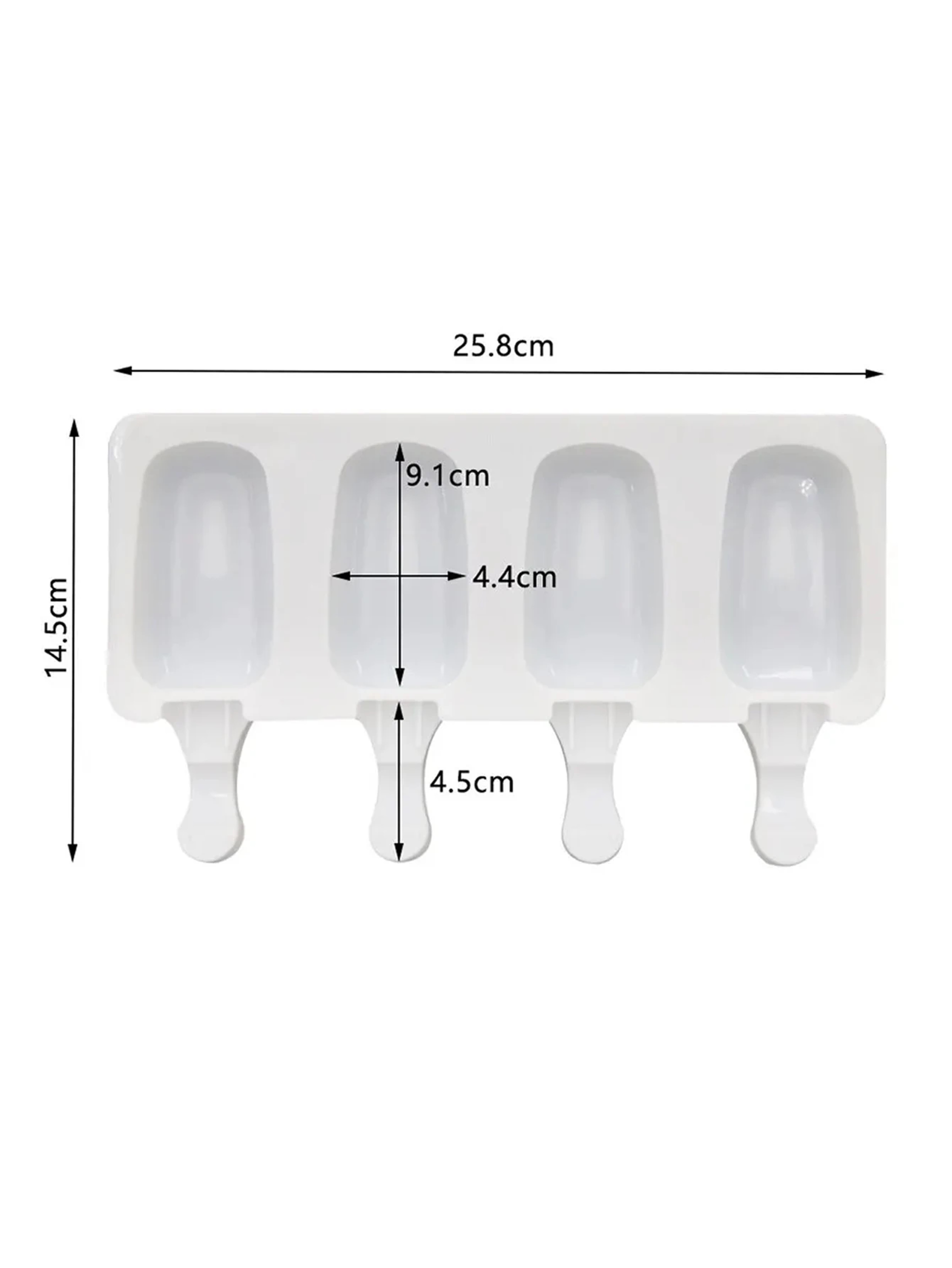 FreshFruit Silicone Popsicle Mold Set Reusable Ice Cream Maker  Fruit Juice Freezer Tray 4