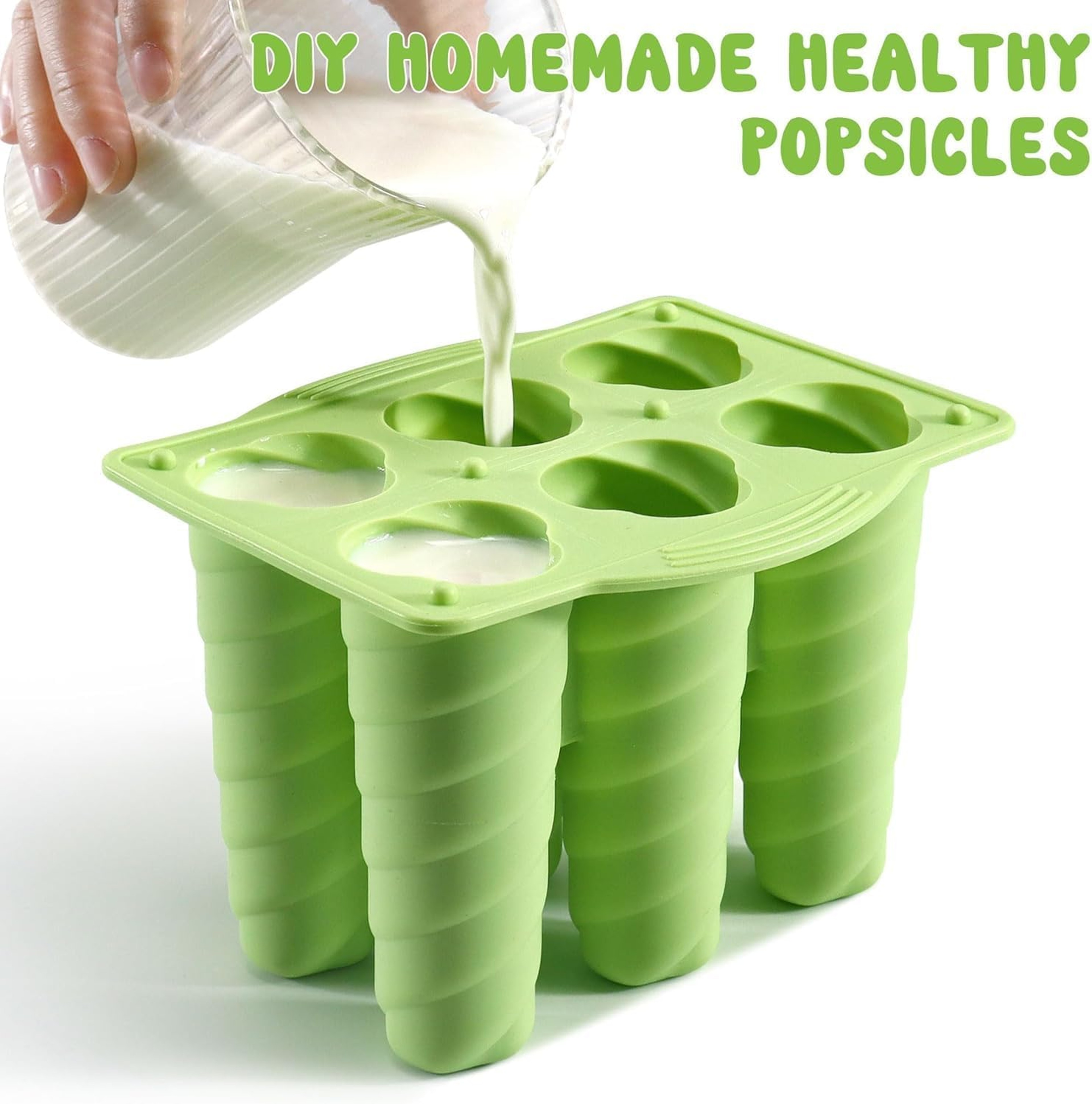 Healthy Treats Cavity Silicone Popsicle Mold Reusable Homemade Ice Cream Maker – view 2