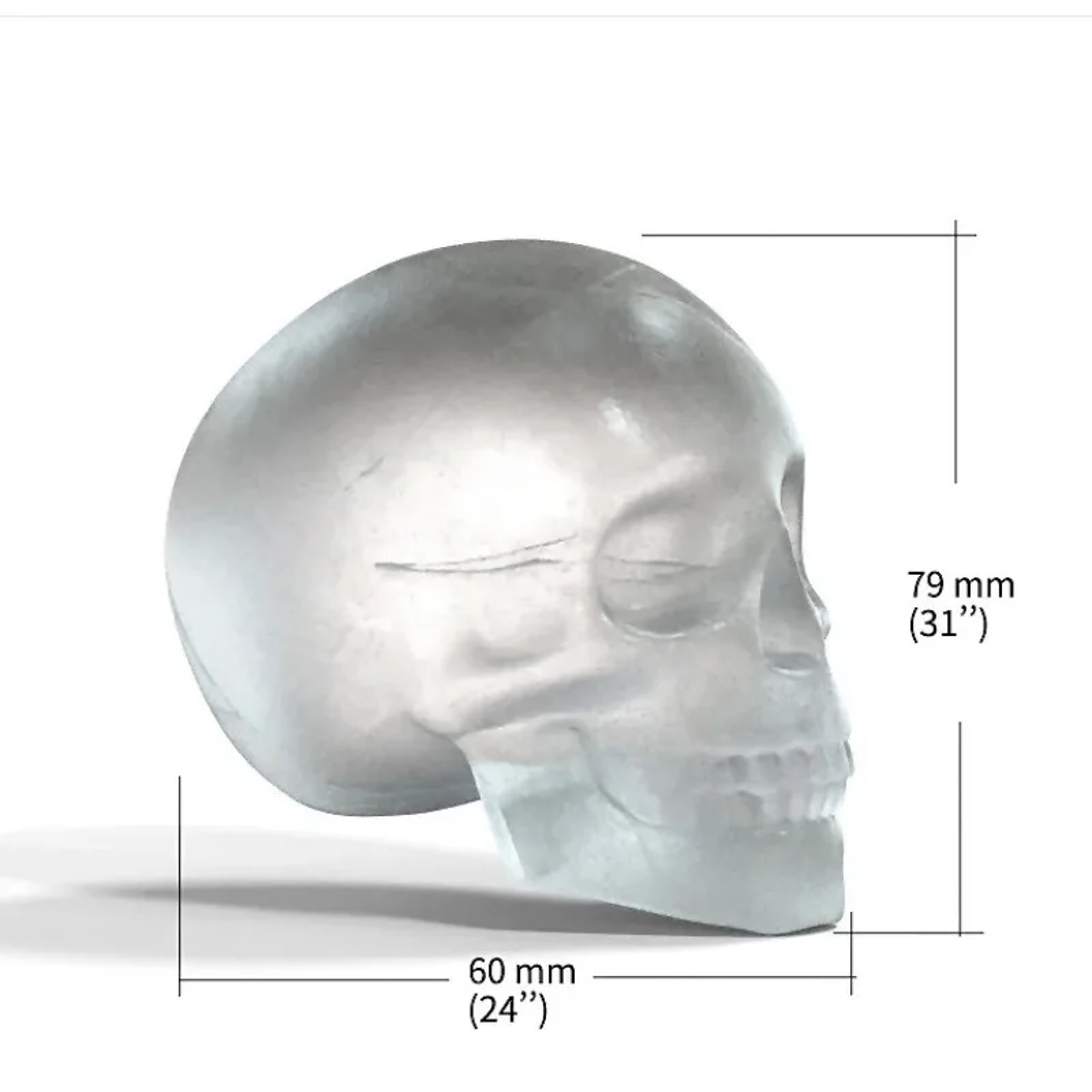 Large Skull Ice Mold Silicone Ice Mold Skull Cake Mold For Ice Chocolate  Candle Making 4