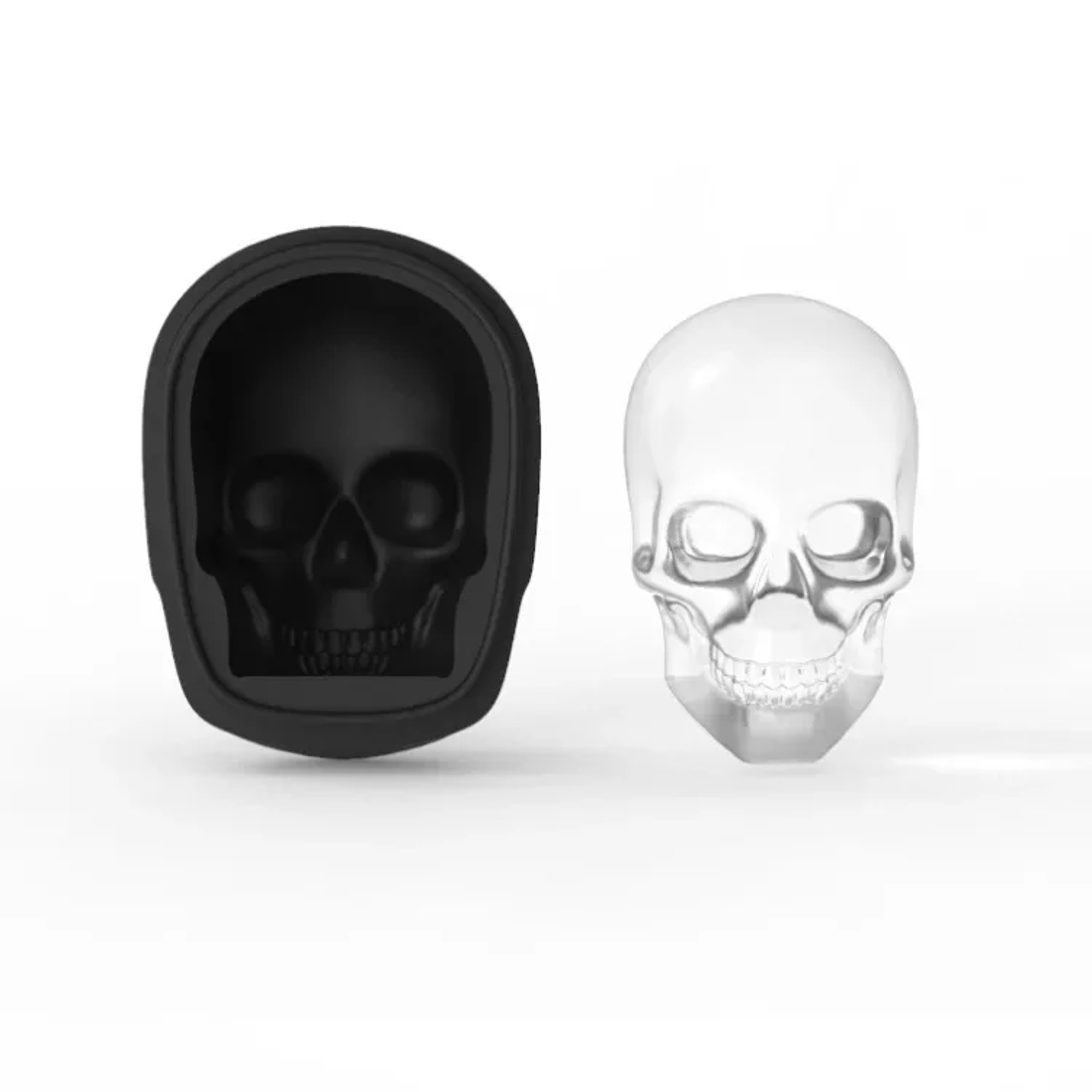 Large Skull Ice Mold Silicone Ice Mold Skull Cake Mold For Ice Chocolate  Candle Making 3