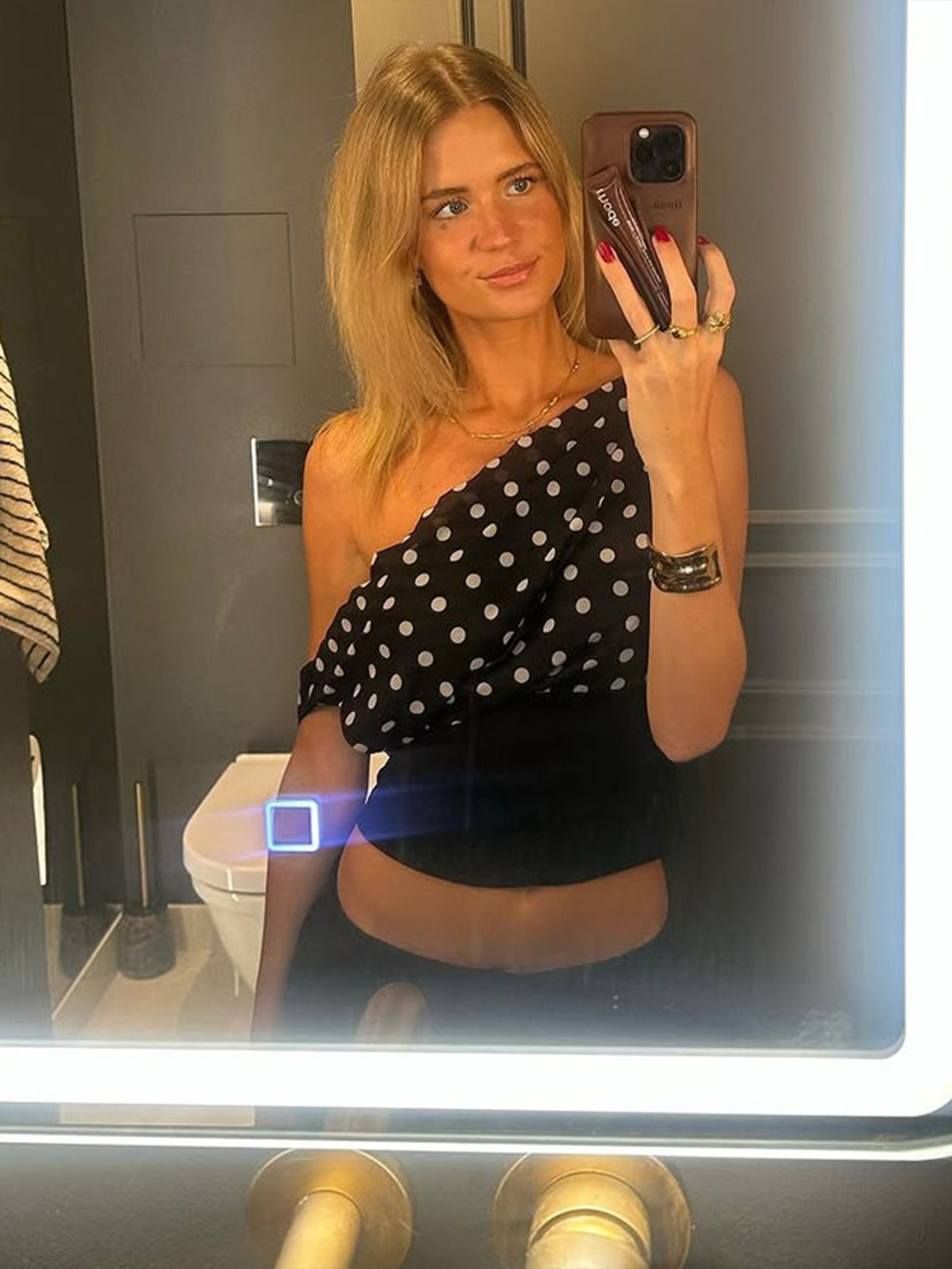 Polka Dot Off Shoulder Backless Ruched Crop Top For Women 0