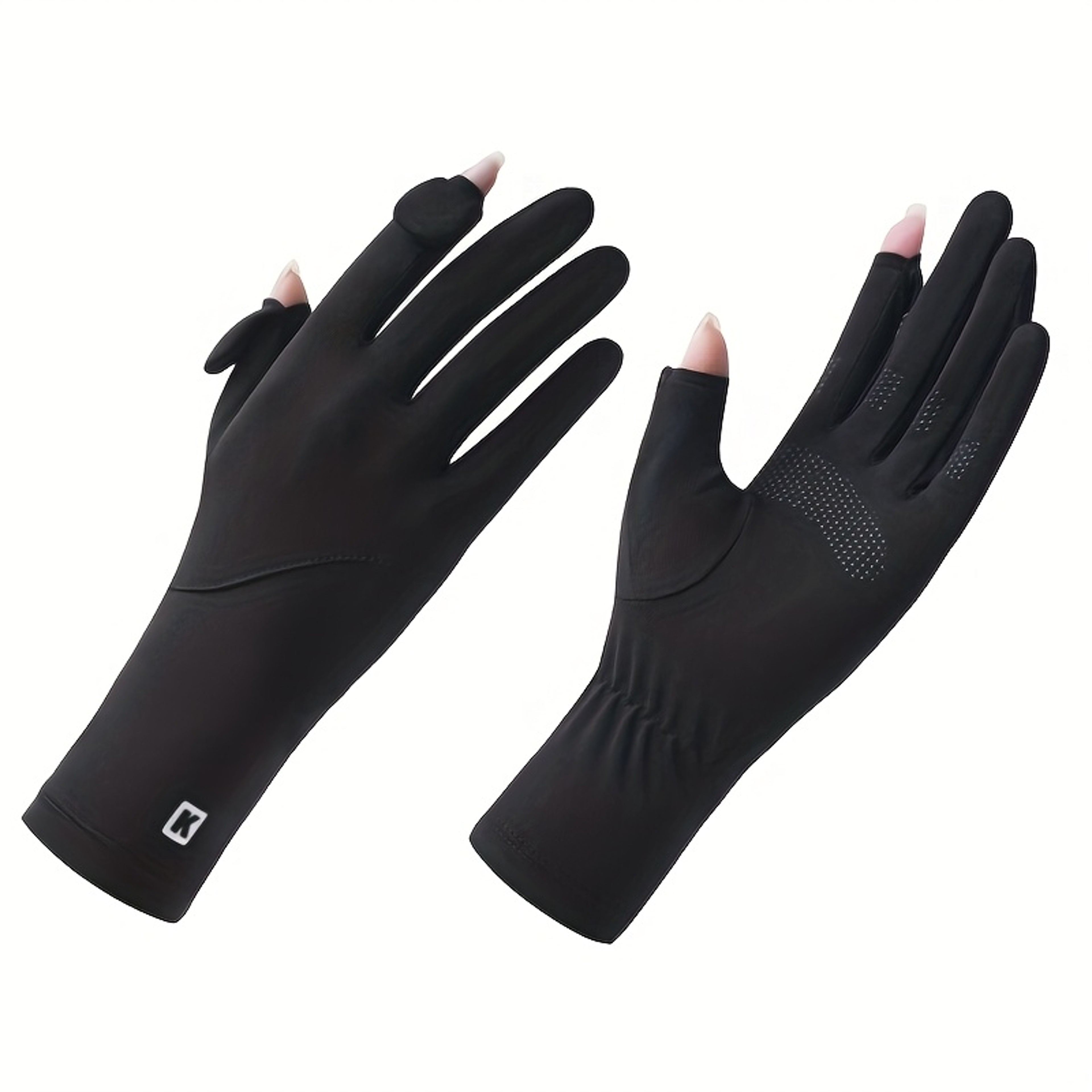 Ice Silk Protection Driving Gloves For Women With Non Slip Grip 6