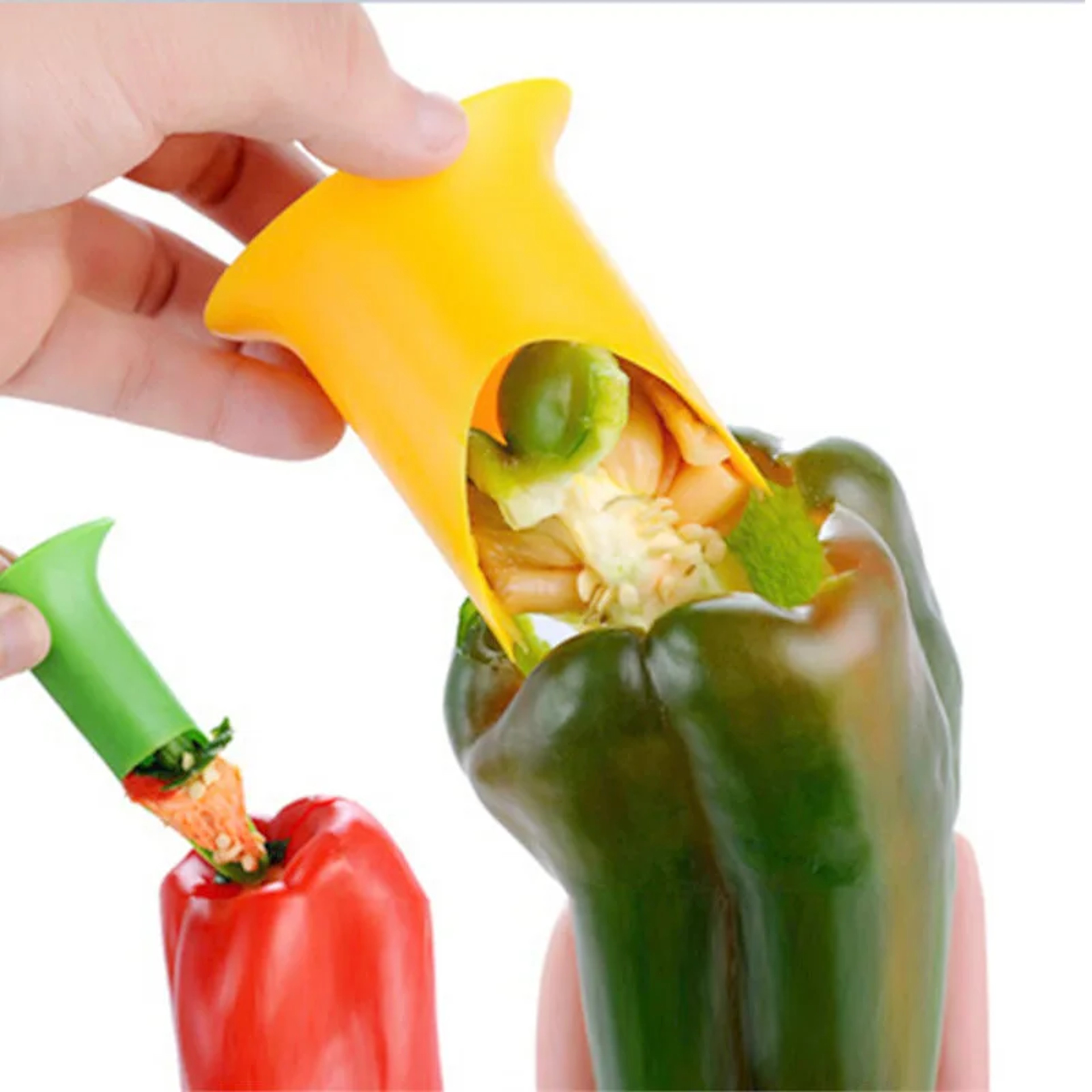 Pepper Corer  Seed Remover Set For Bell Peppers Jalapenos  Vegetables 0