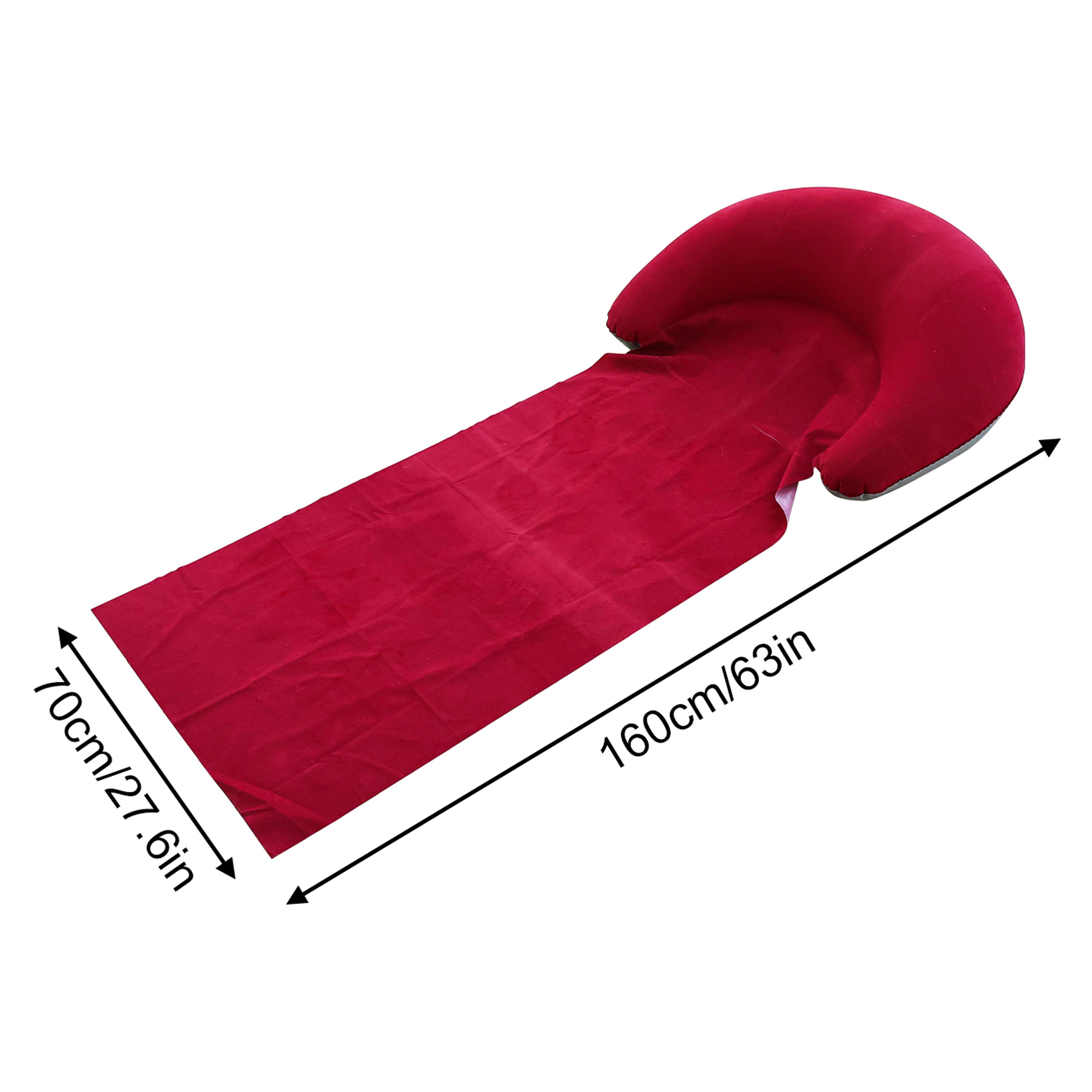Portable Inflatable Beach Mat Foldable Camping Lounger For Beach Picnic  Outdoor Travel 8
