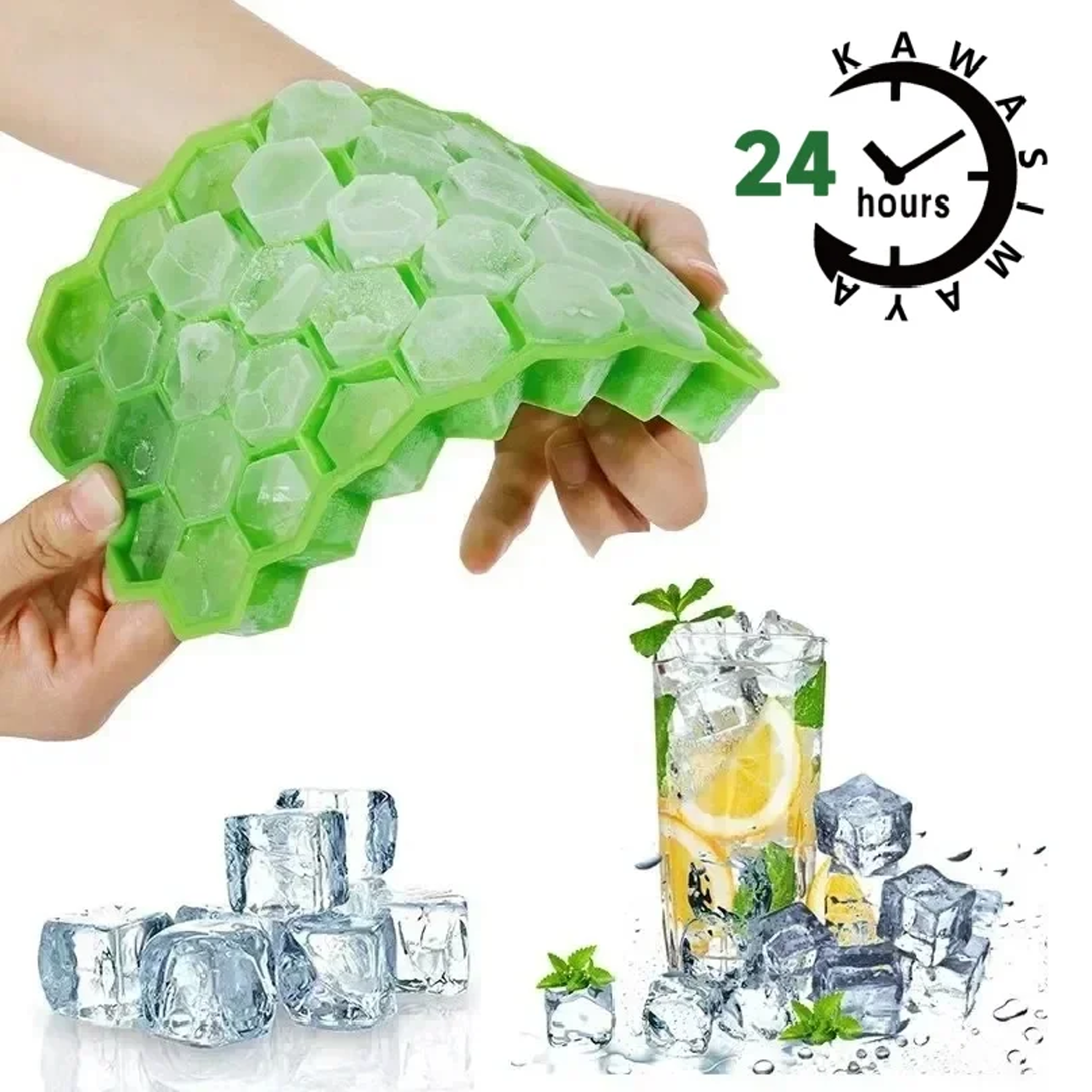 Cavity Silicone Ice Cube Tray Popsicle Mold Free 2