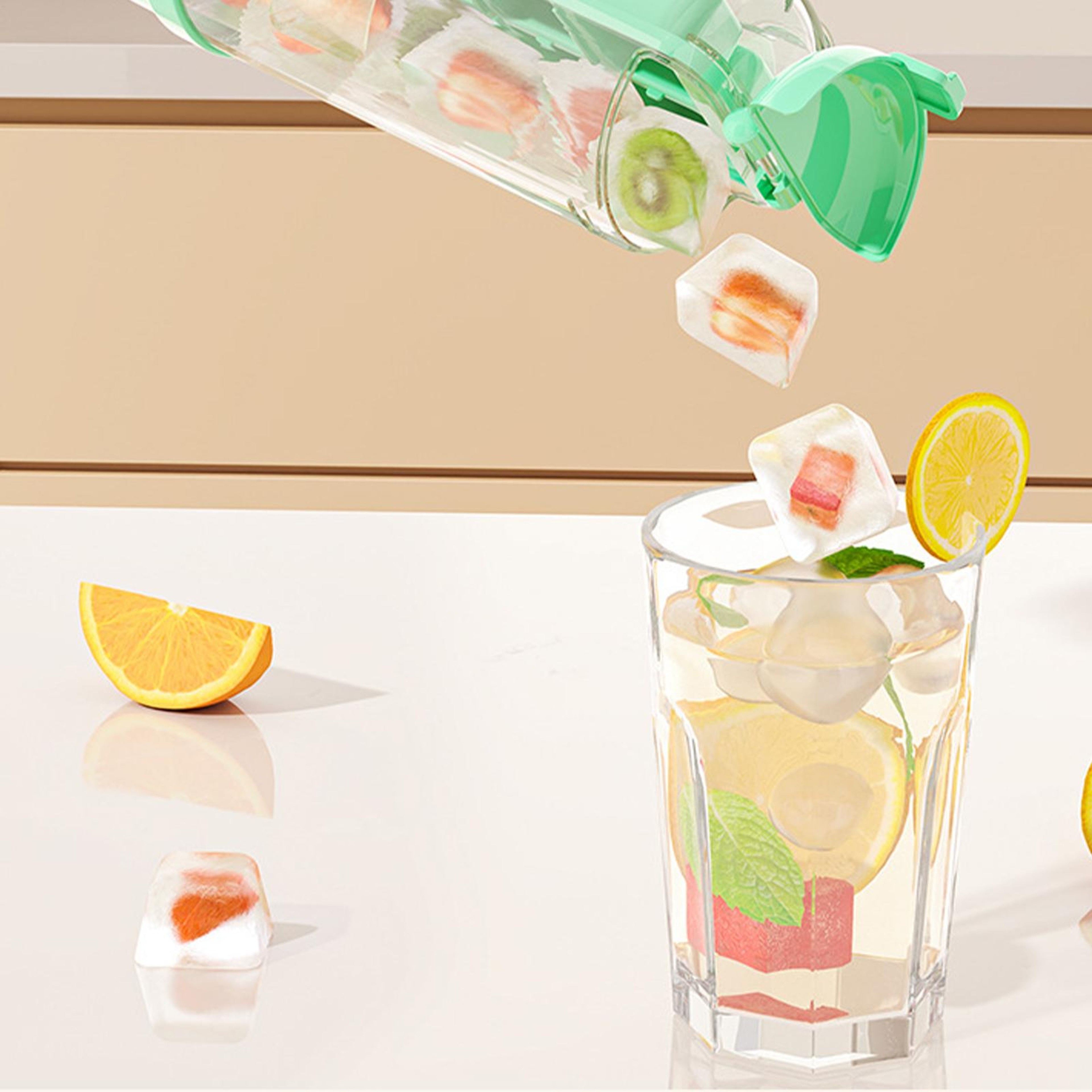 Flower Silicone Ice Cube Tray Grid Reusable Mold For Cocktails Whiskey  Iced Drinks 1
