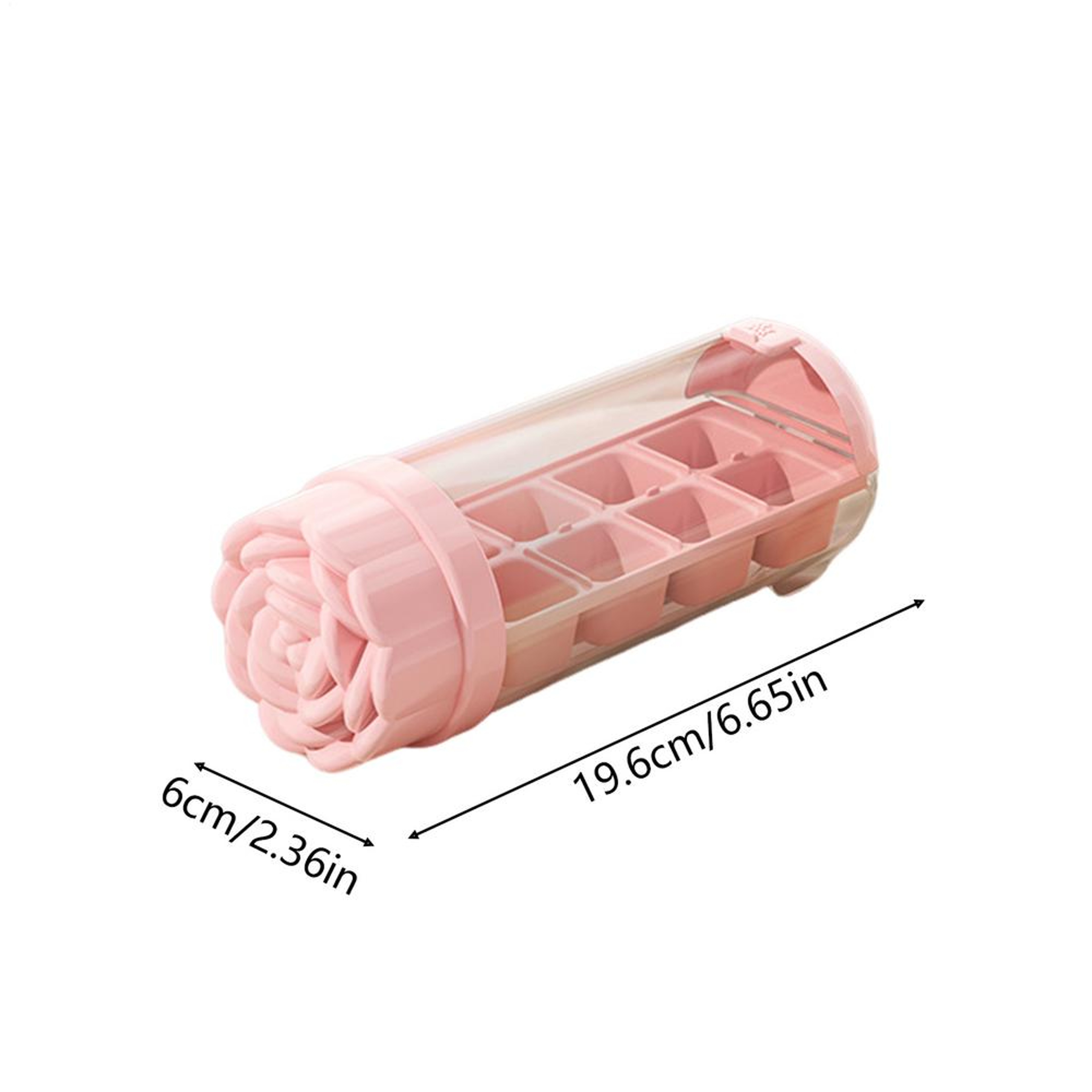 Flower Silicone Ice Cube Tray Grid Reusable Mold For Cocktails Whiskey  Iced Drinks 7