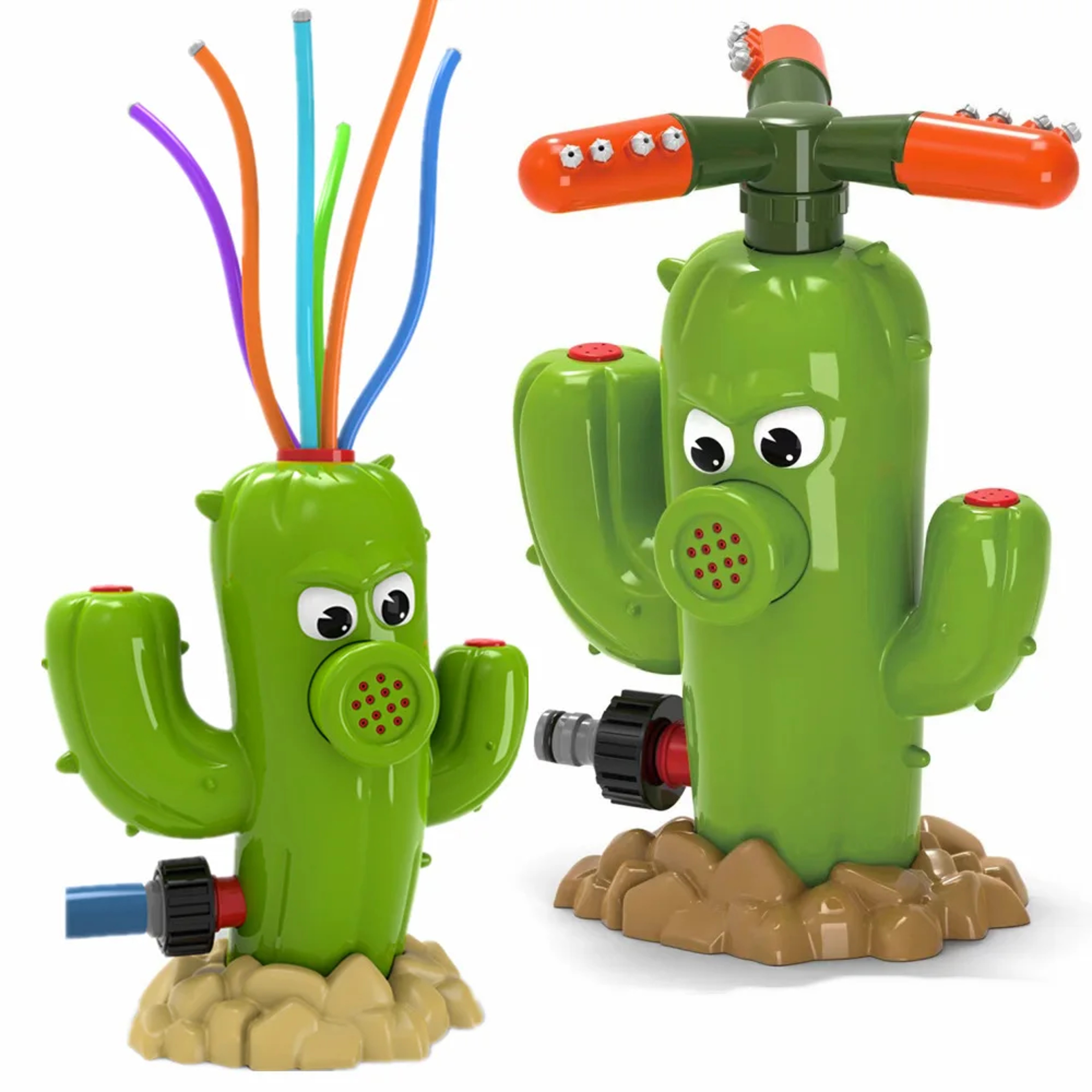 Water Bloom Cactus Sprinkler For Kids Outdoor Summer Fun 1