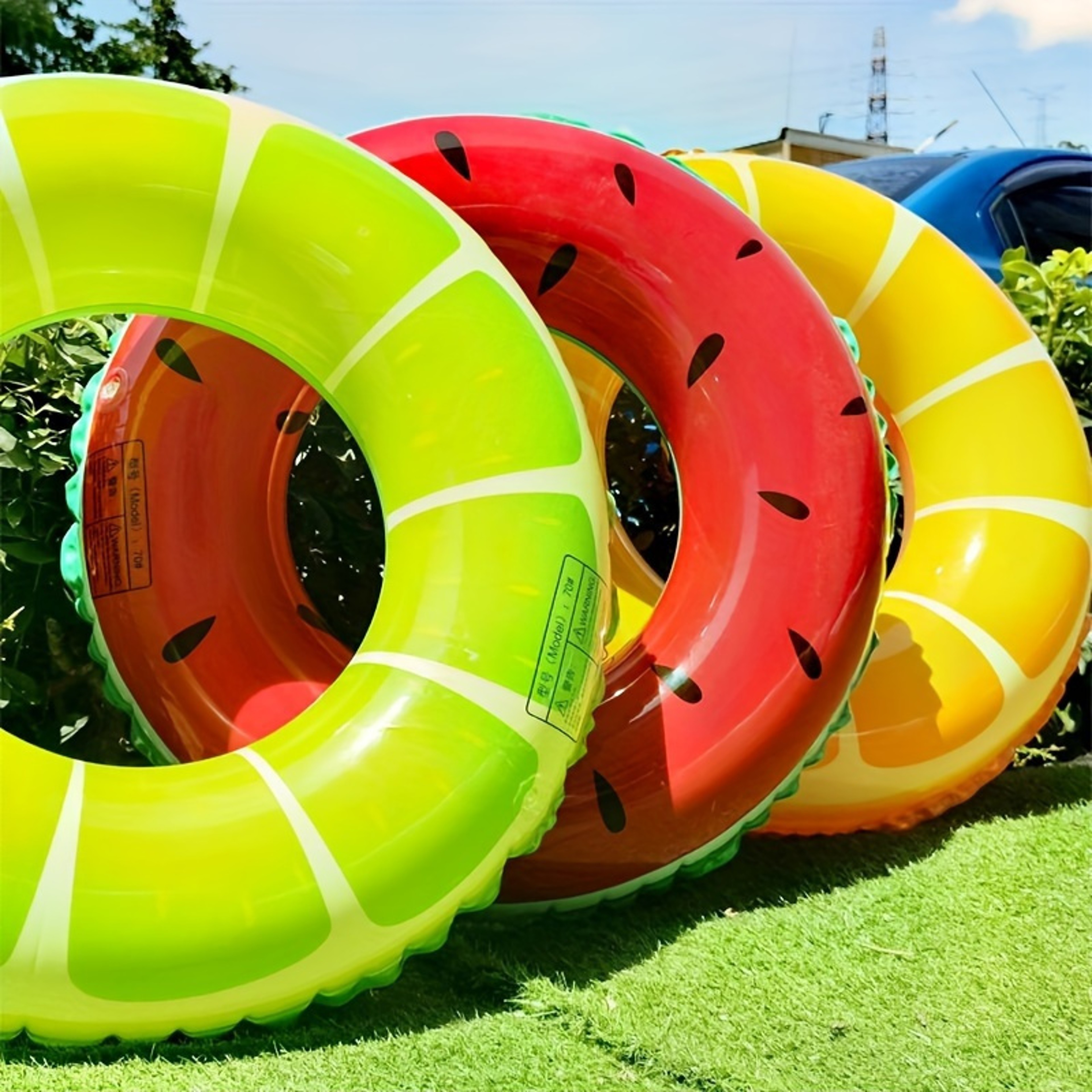 Fruit Splash Adult Pool Float Ring For Beach  Pool Fun 1