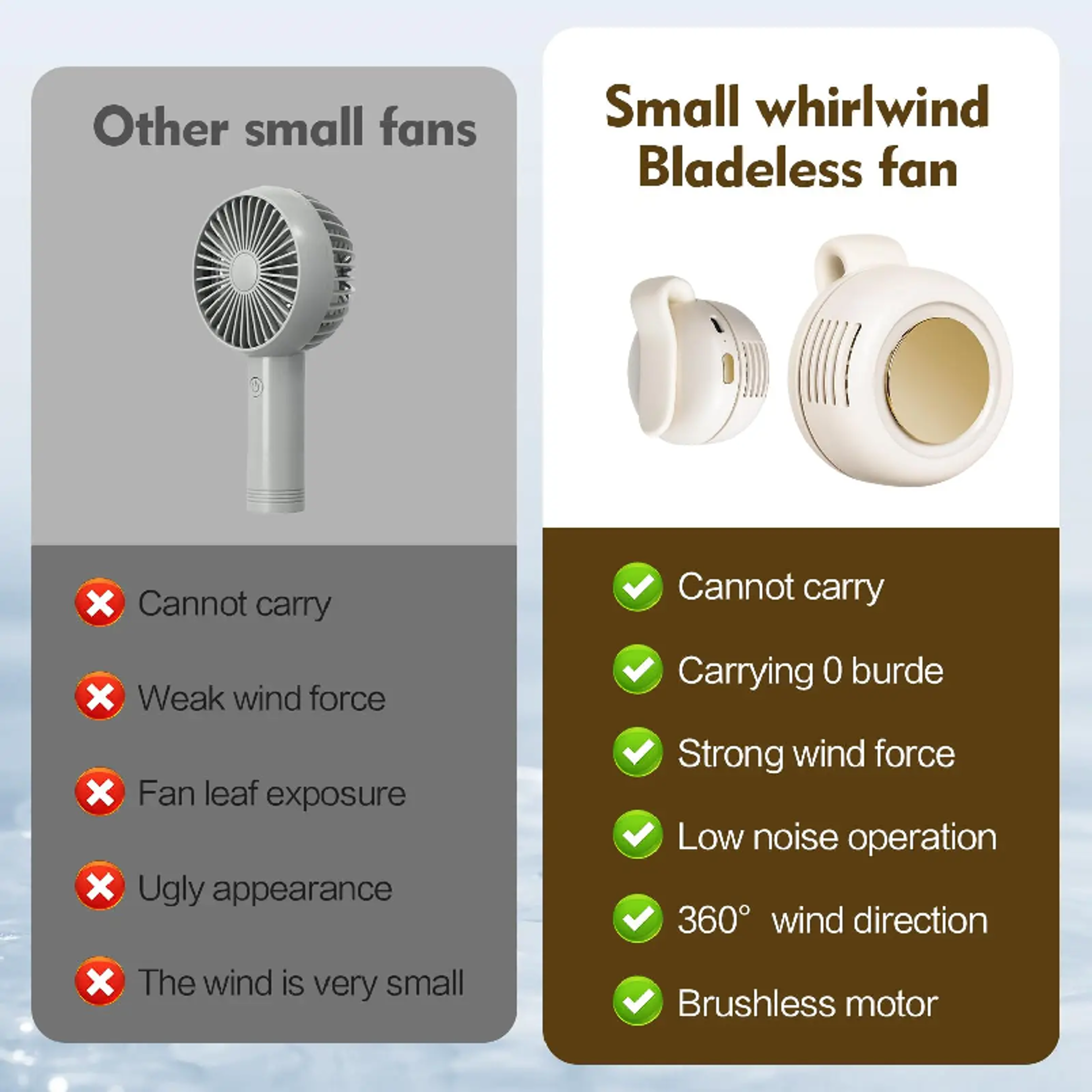 Clip Pro Wearable Fan Bladeless USB Rechargeable Clip On Cooling Fan 3