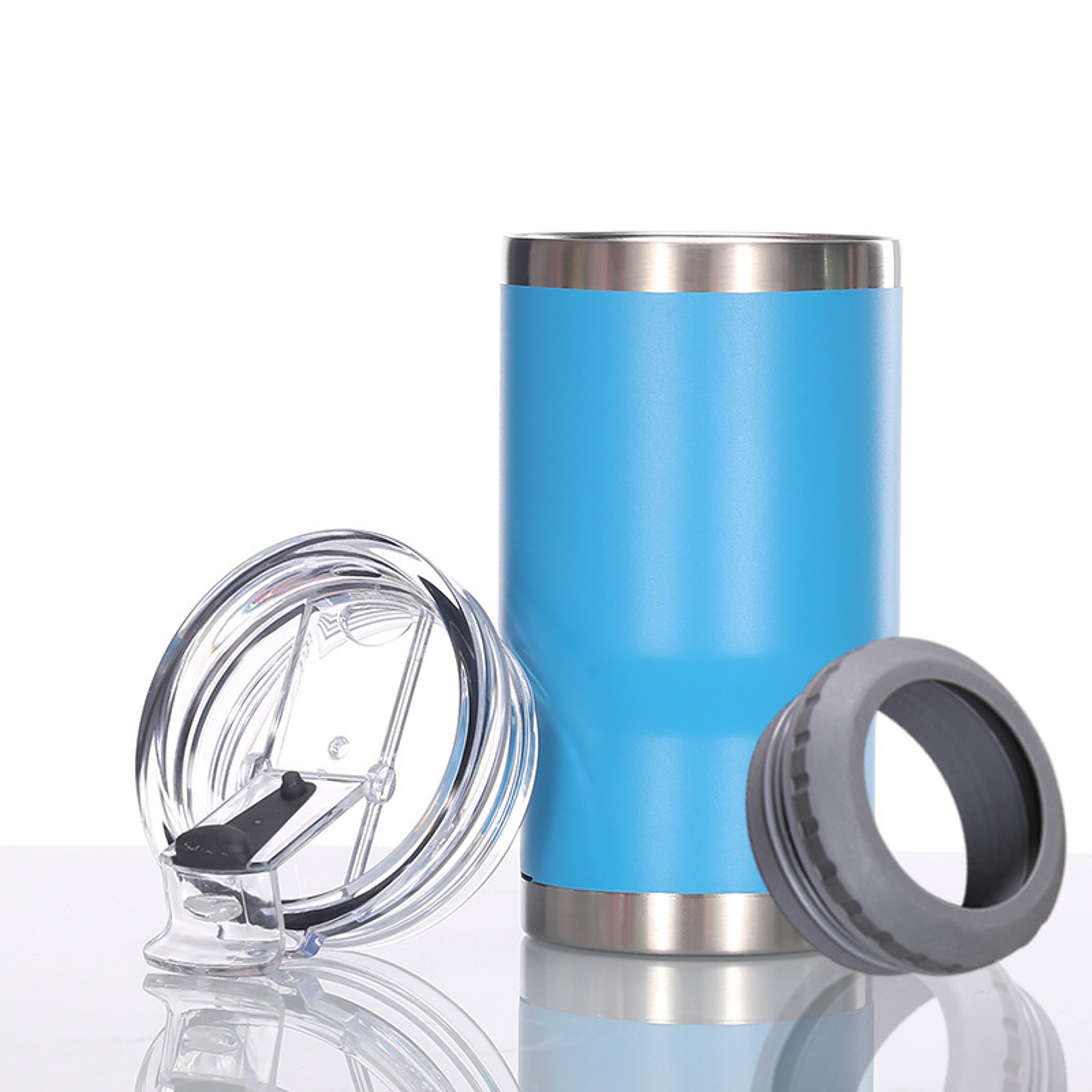 Arctic Sip Insulated Can Cooler Tumbler With Bottle Opener For Cans  Bottles 9