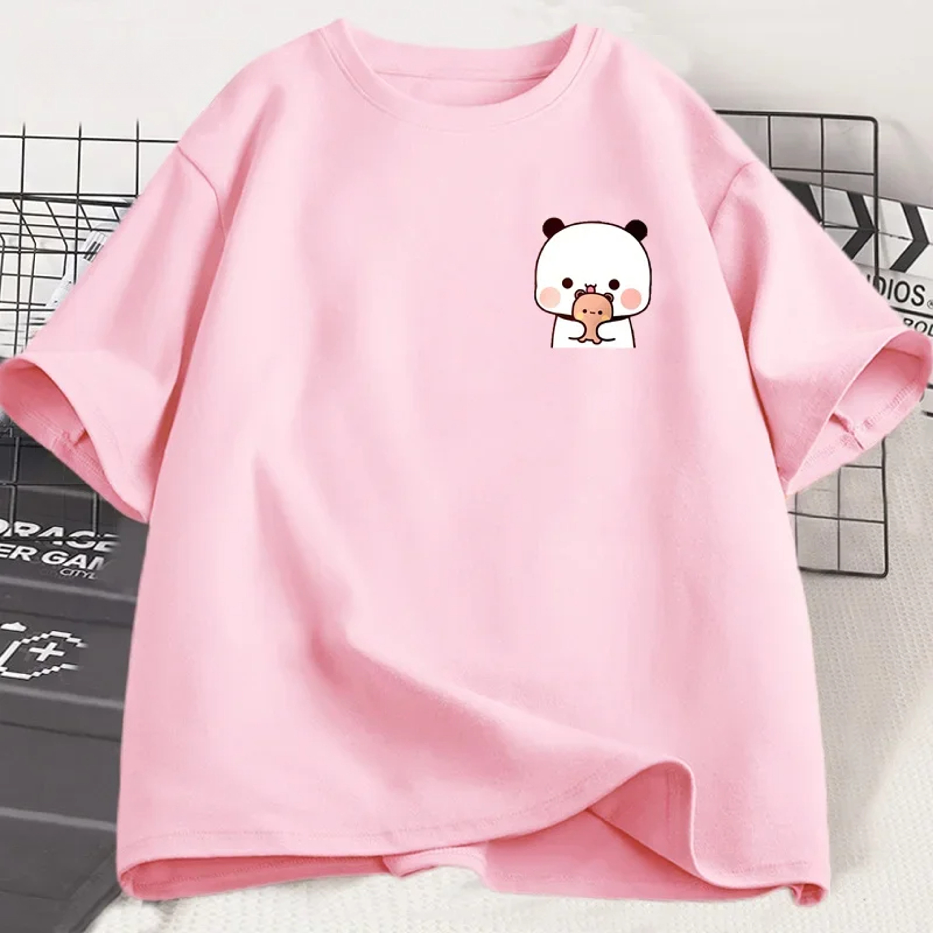 Bubu Dudu Panda Bear Couple T Shirt Cute Kawaii Matching Graphic Tee For Couples 3
