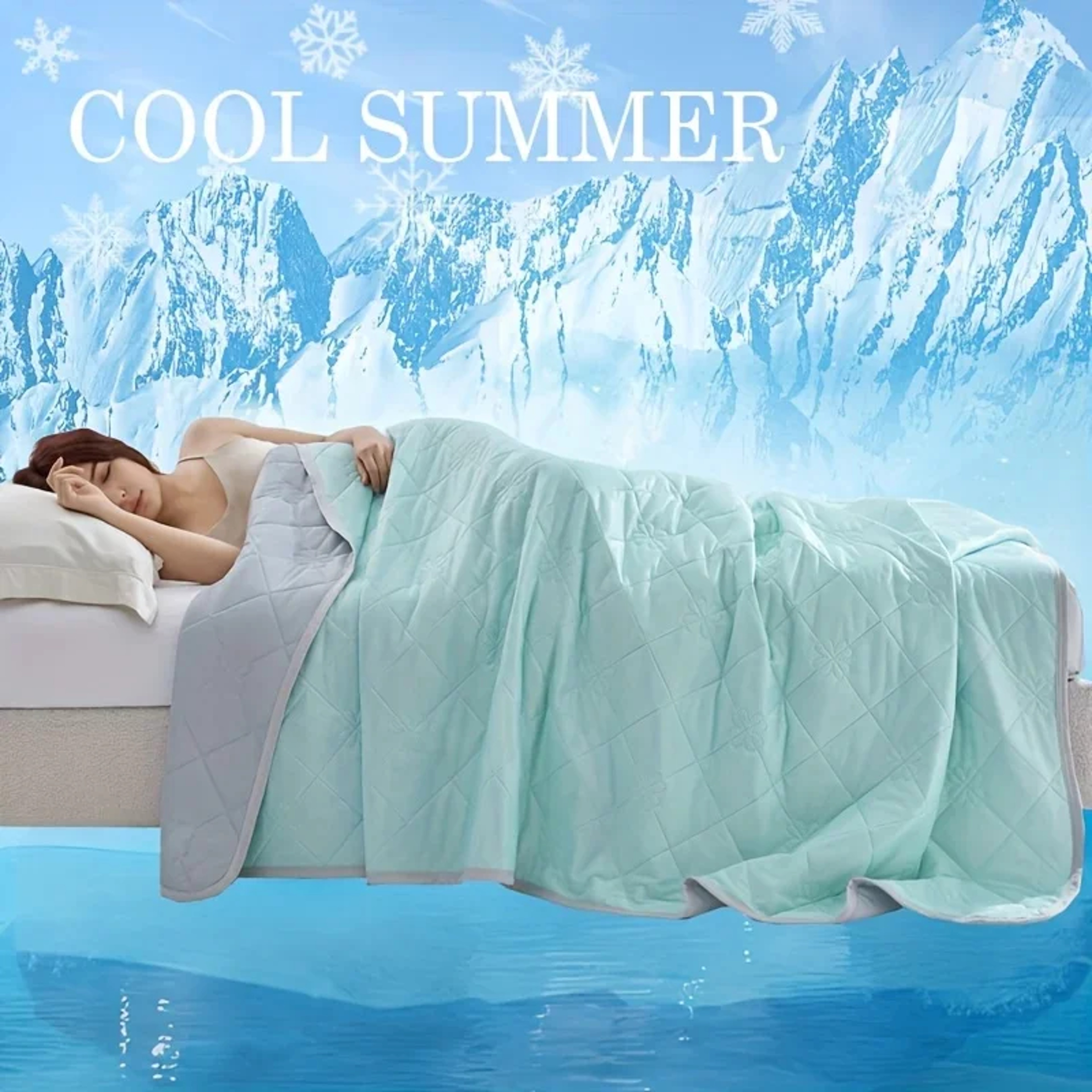 Cooling Blanket For Hot Sleepers Lightweight Summer Blanket  Soft Quilted Throw 2