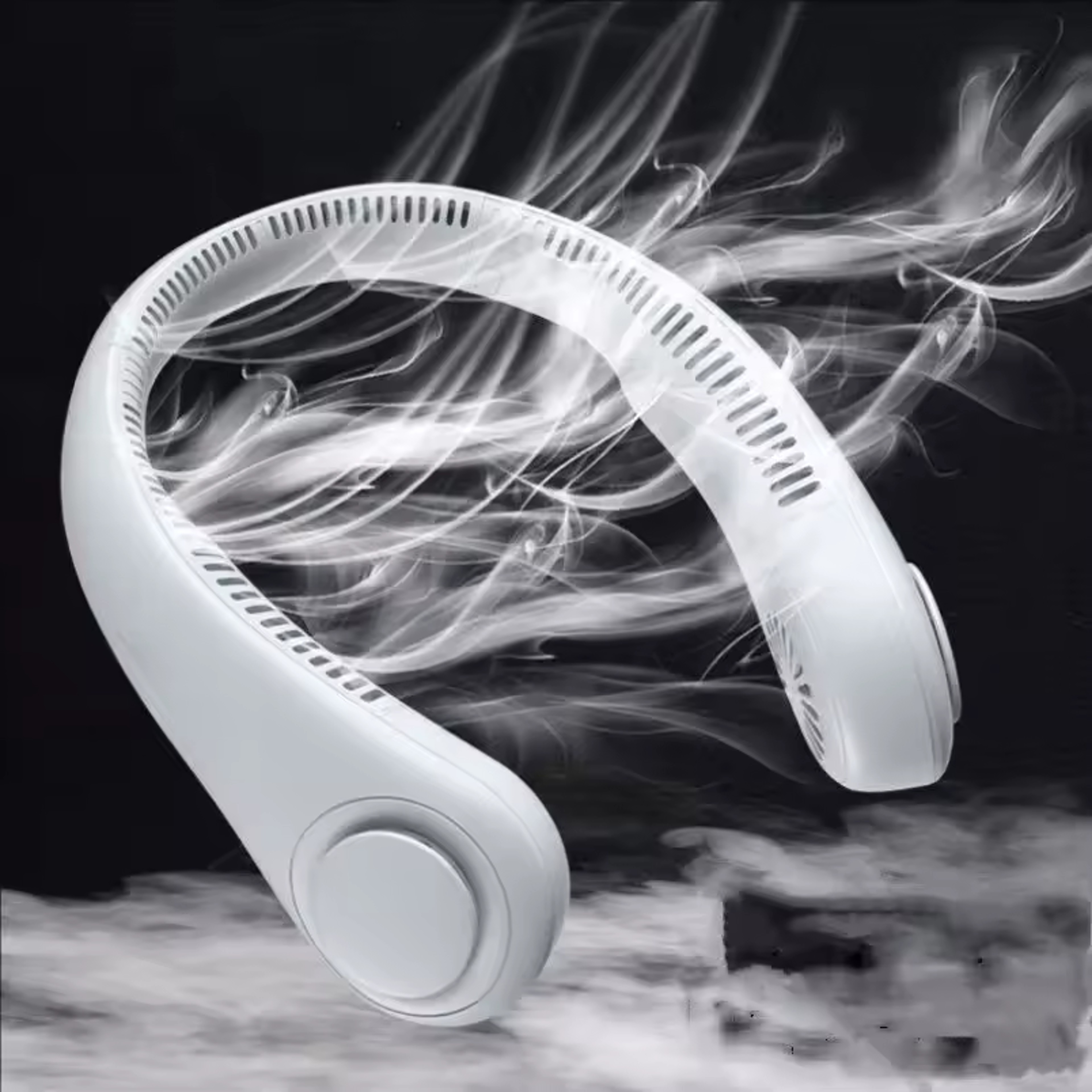 Portable Bladeless Neck Fan USB Rechargeable Hands Free Cooling Fan 0