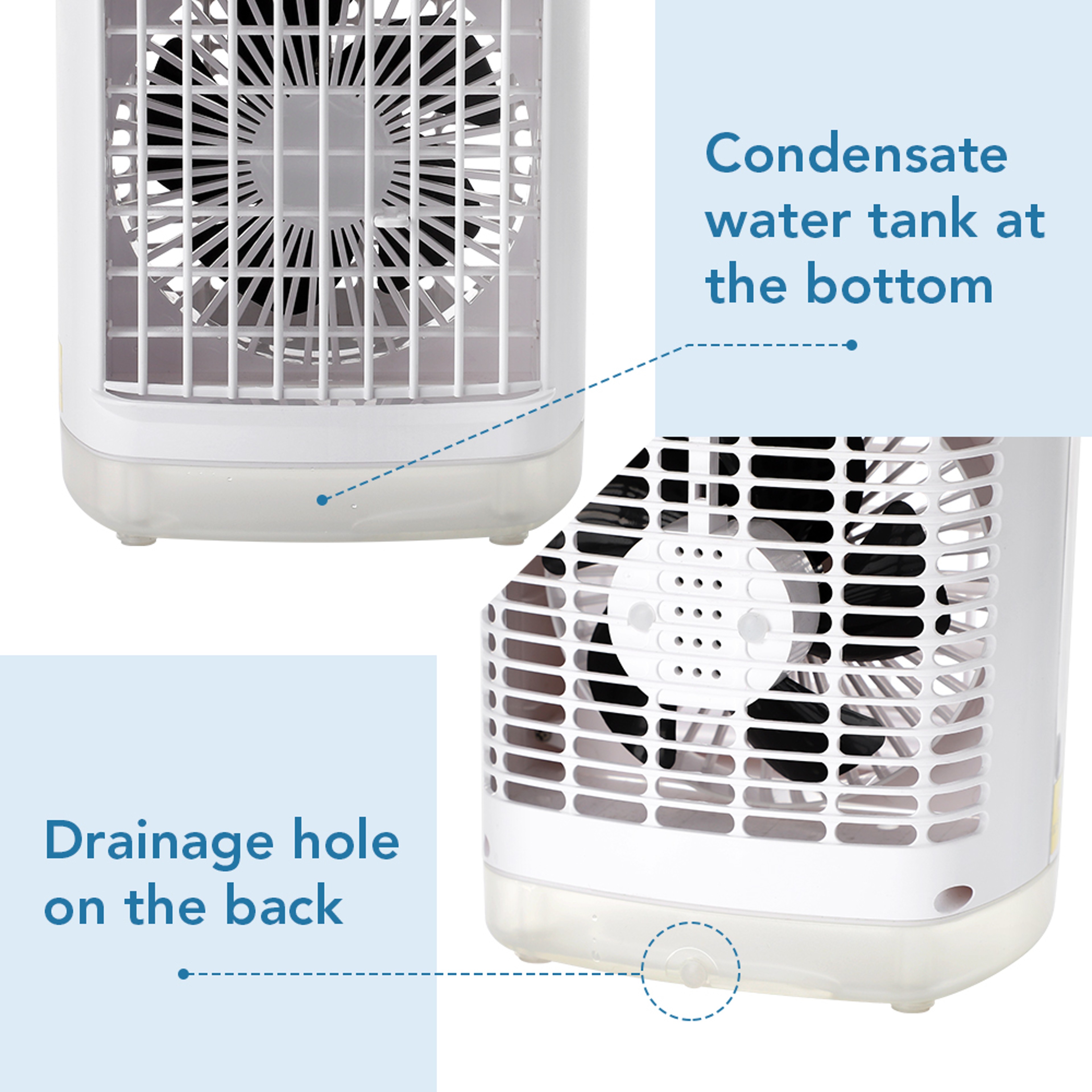 Portable Air Cooler With Humidifier  LED Night Light 3