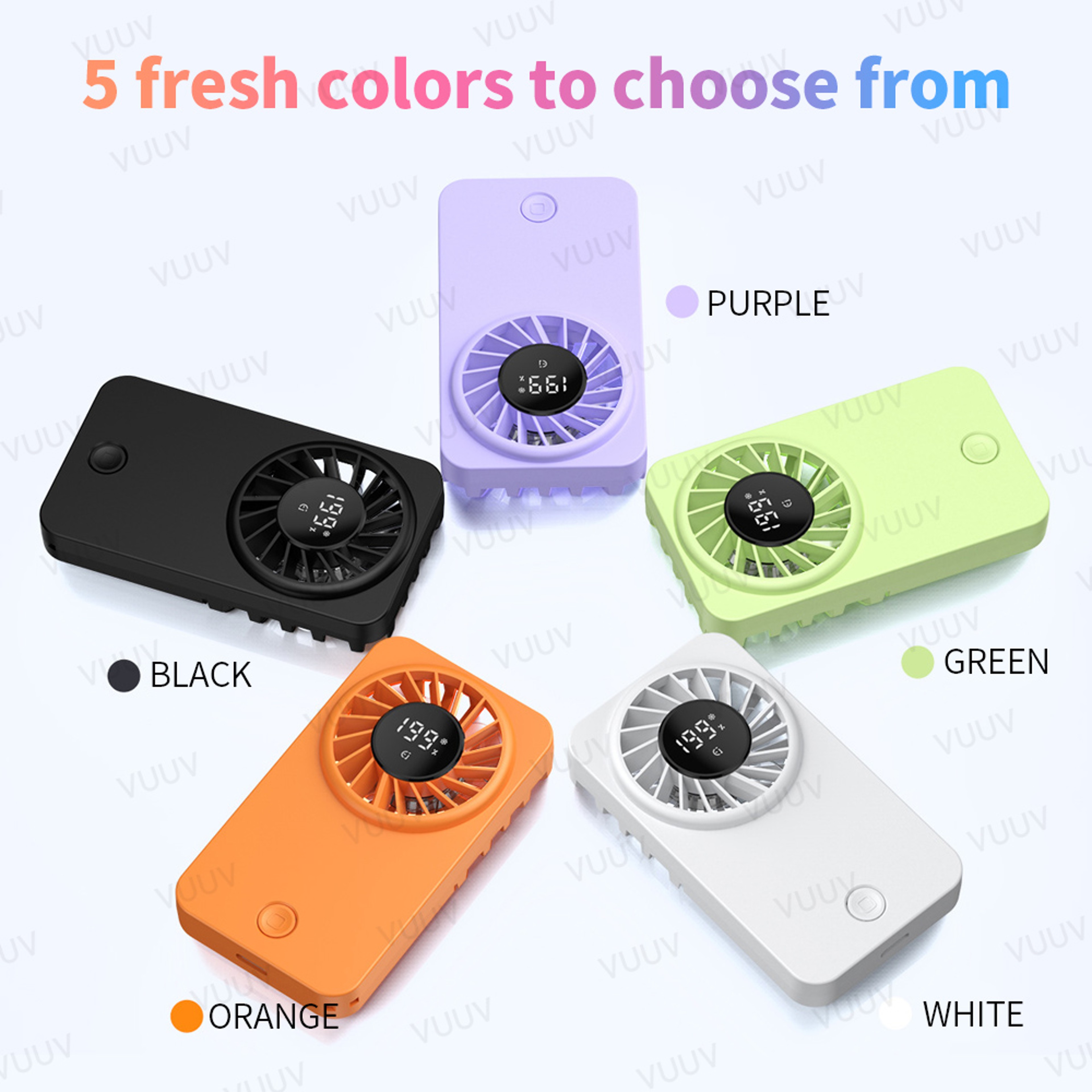 Rechargeable Handheld Cooling Fan Portable Mini Air Cooler With High Speed Wind 2