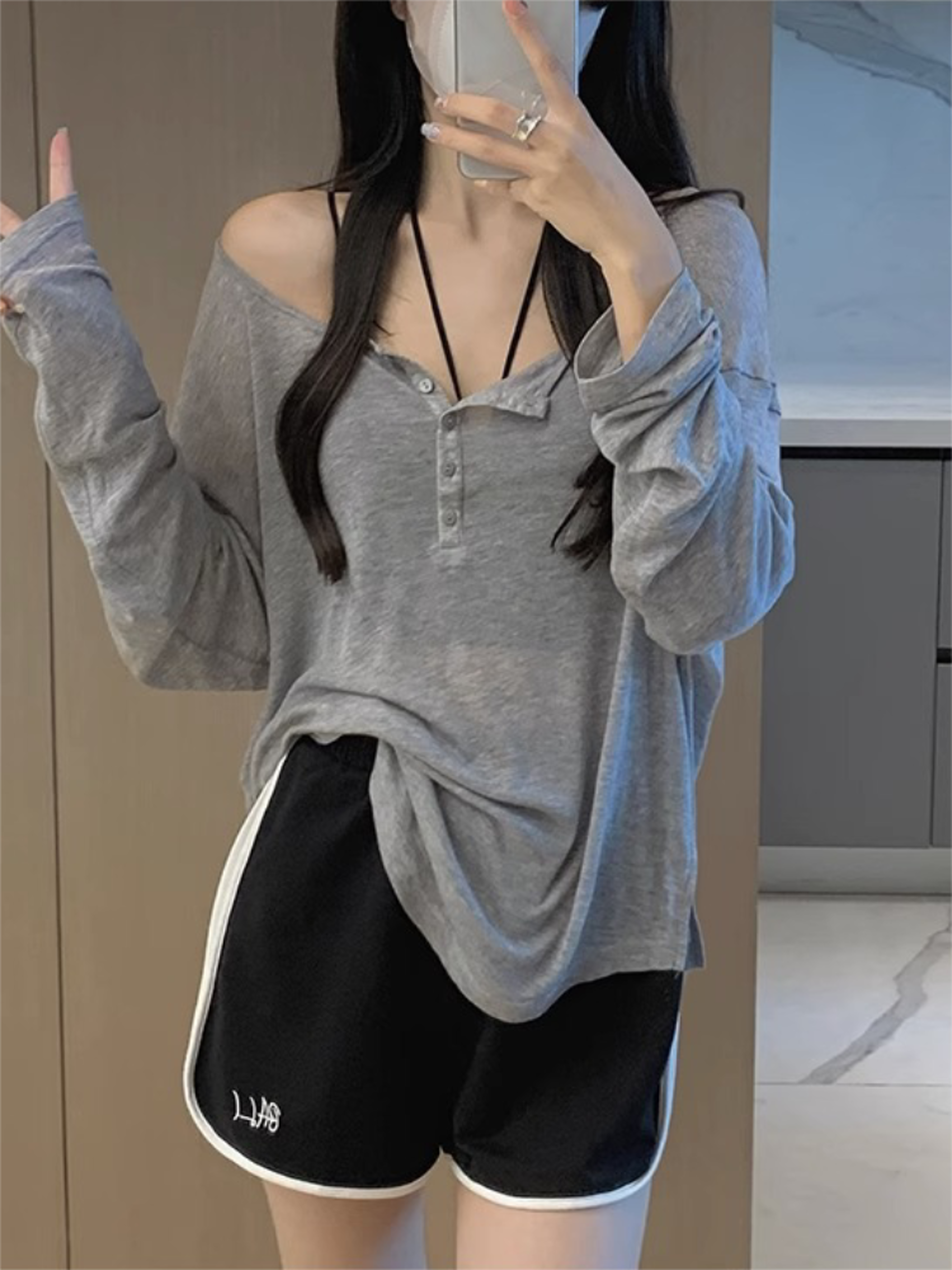 Elegant Slim Fit Long Sleeve Womens T Shirt Casual Autumn Basic Top 5