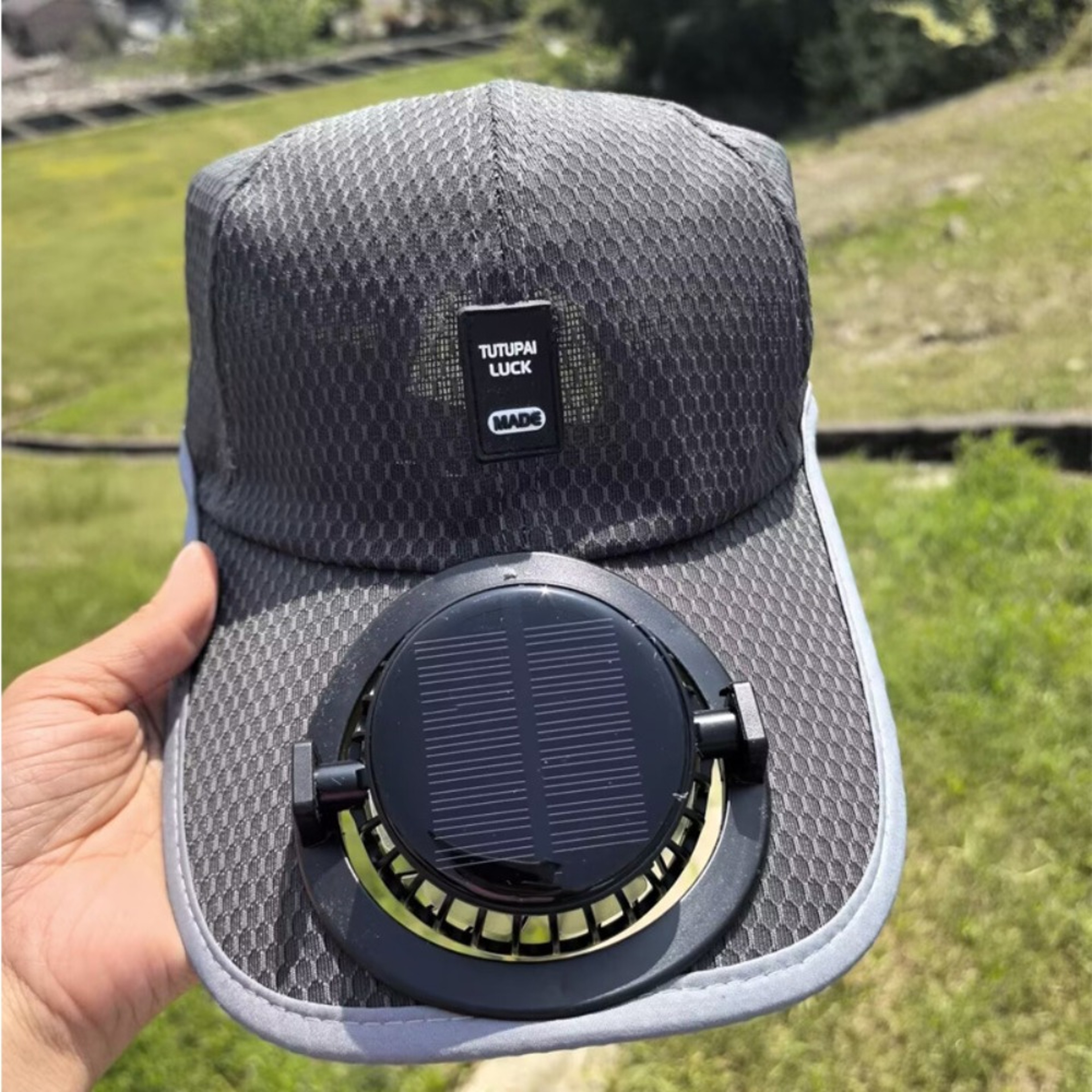 Solar Fan Hat With UV Protection Extra Long Visor Cooling Cap For Fishing Hiking  Travel 5