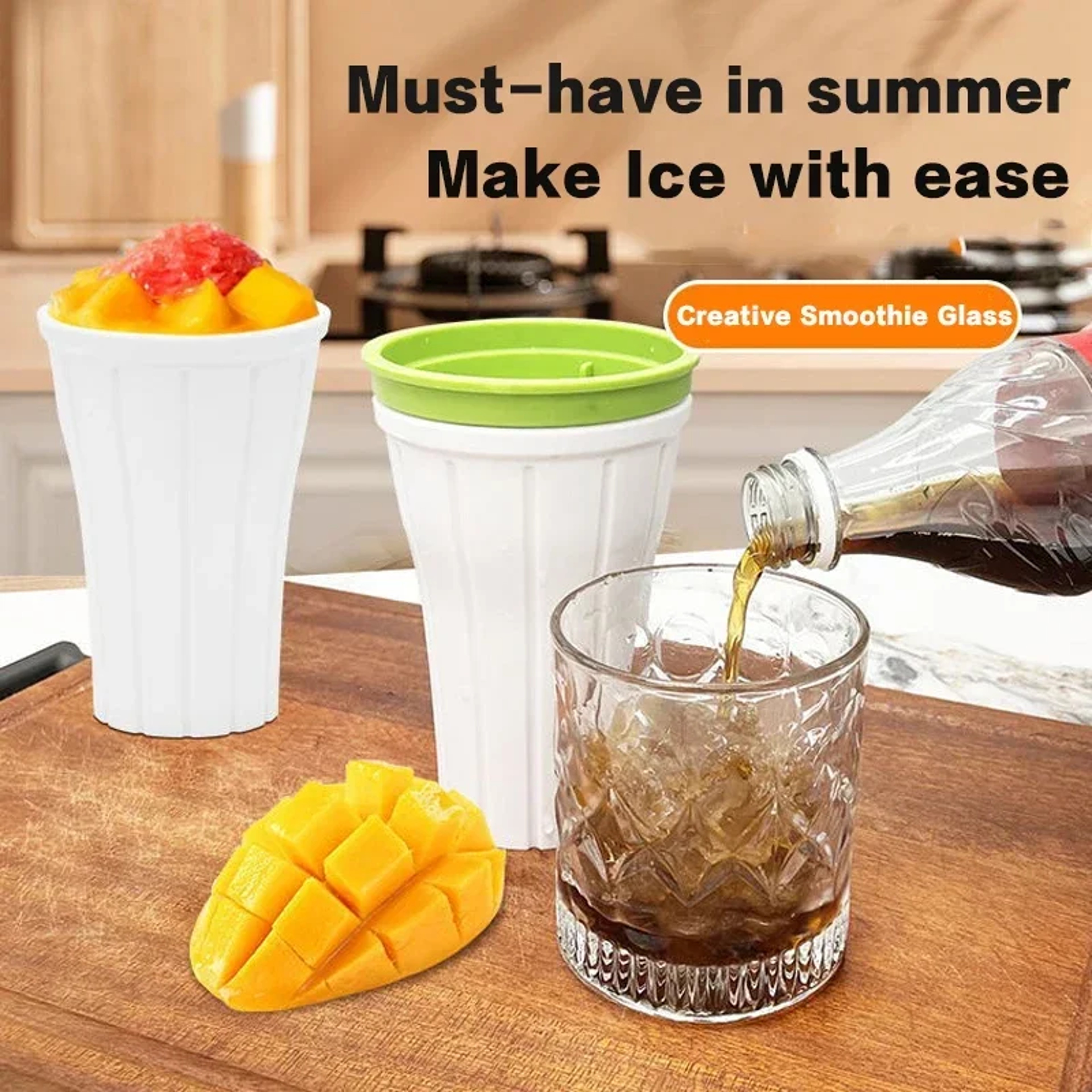 Instant Frozen Slushy Maker Cup For DIY Smoothies  Frozen Drinks 5