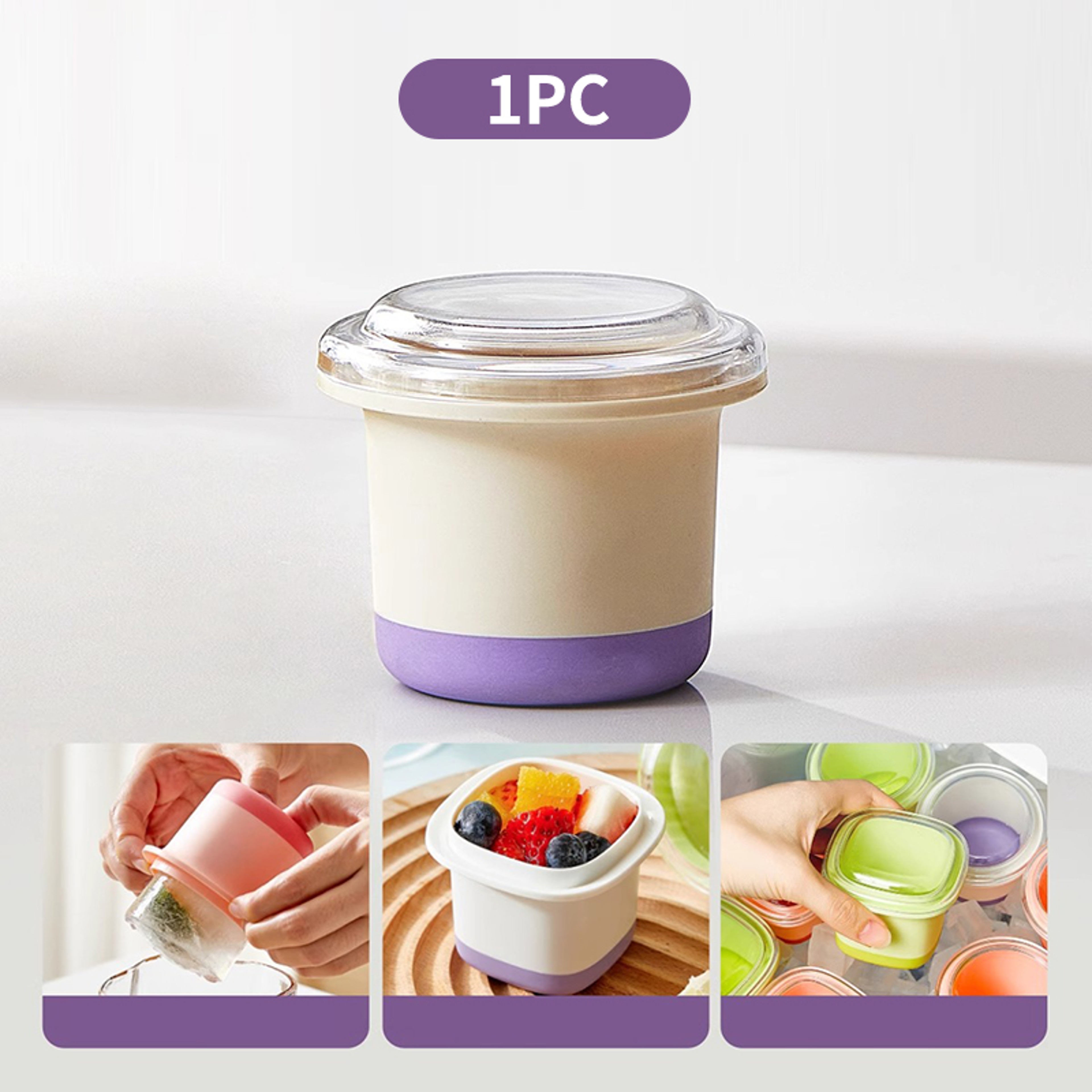 Large Ice Cube Tray Food Grade Ice Mold Reusable Ice Maker For Chilled Drinks 8