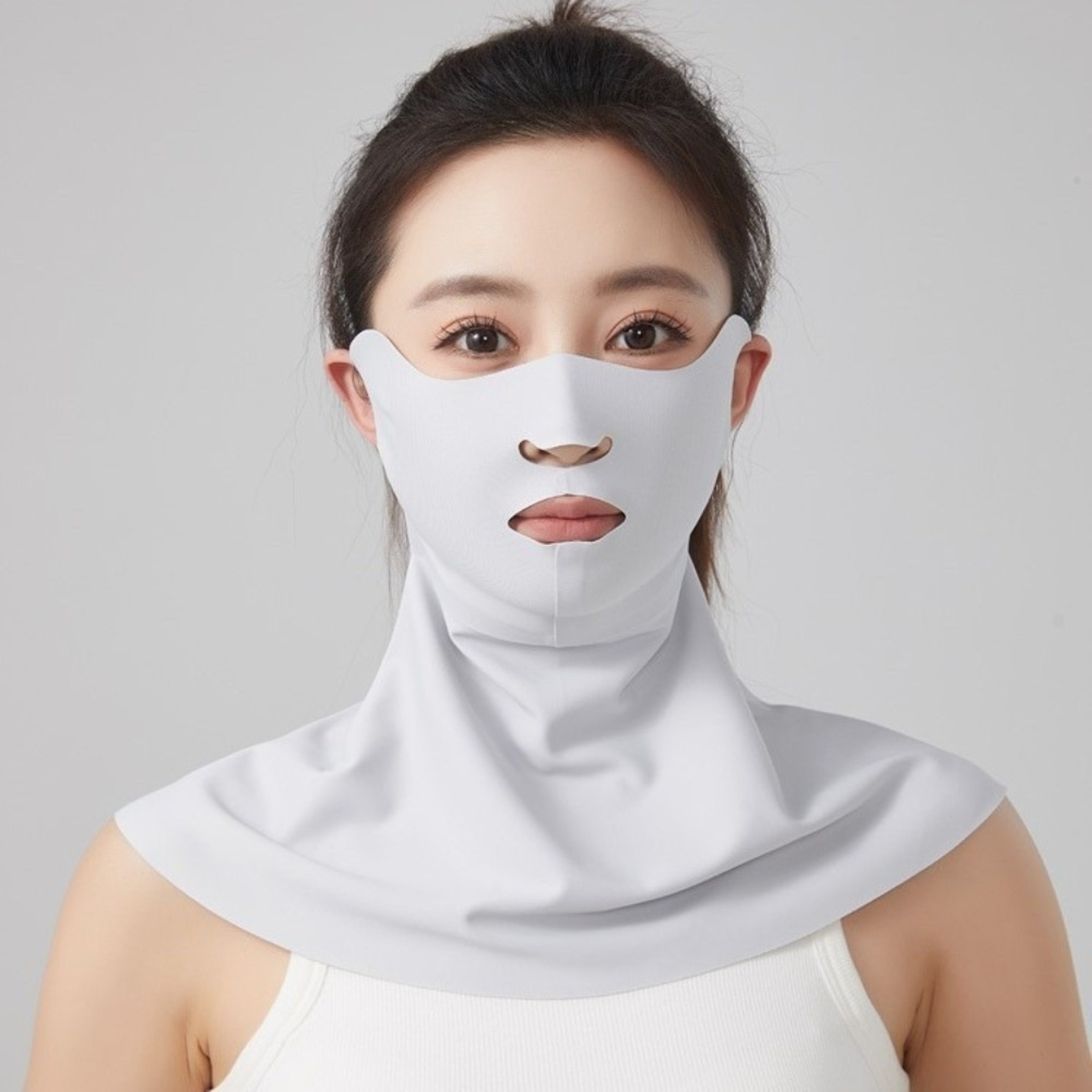 Ice Silk UV Protection Face Mask With Neck Cover For Summer Outdoor Sun Shield 3