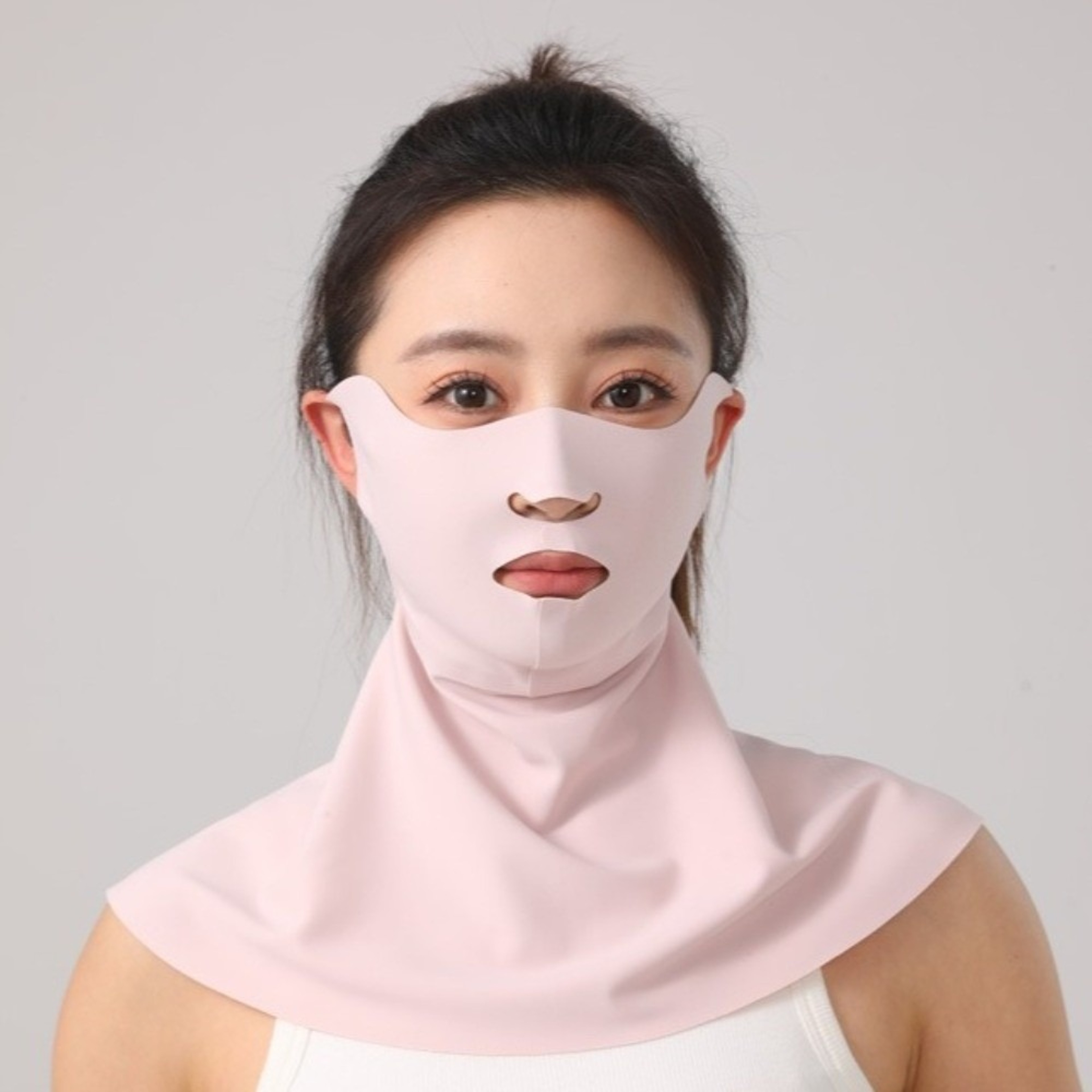 Ice Silk UV Protection Face Mask With Neck Cover For Summer Outdoor Sun Shield 1