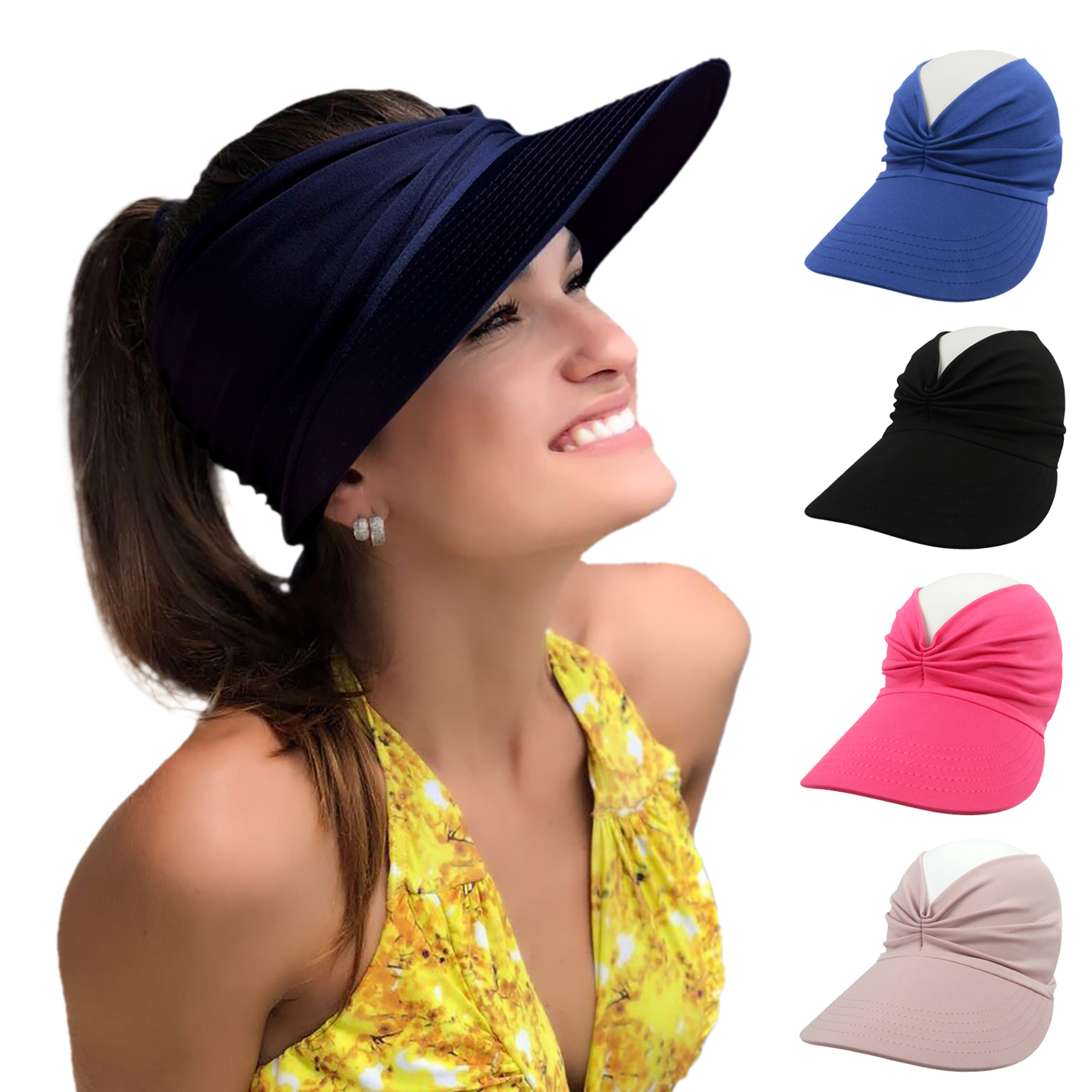 Womens Sun Visor Beach Sun Hat With UV Protection For Golf Running  Outdoor Summer Activities 0