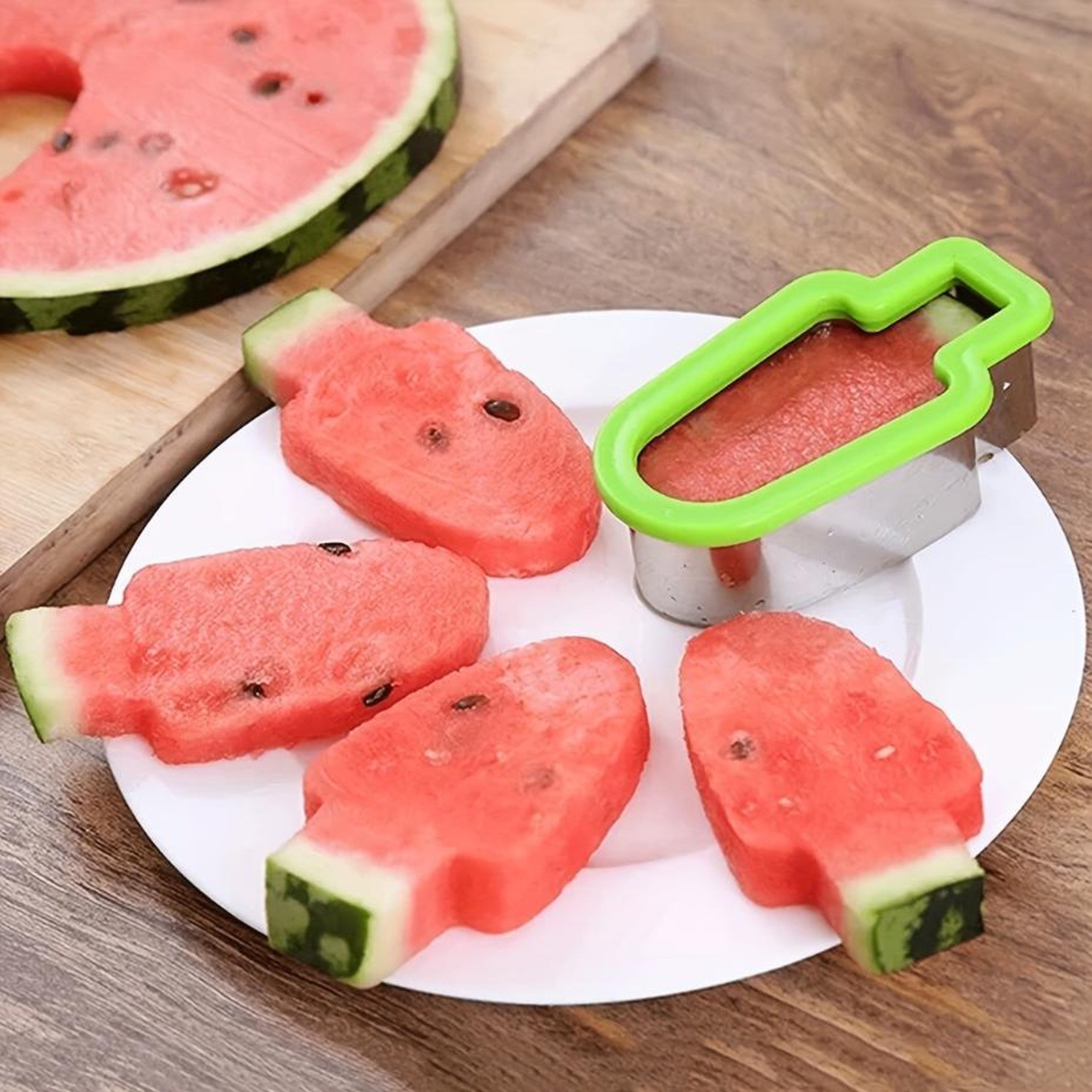 Stainless Steel Watermelon Slicer  Popsicle Mold For Fun Summer Fruit Snacks 0