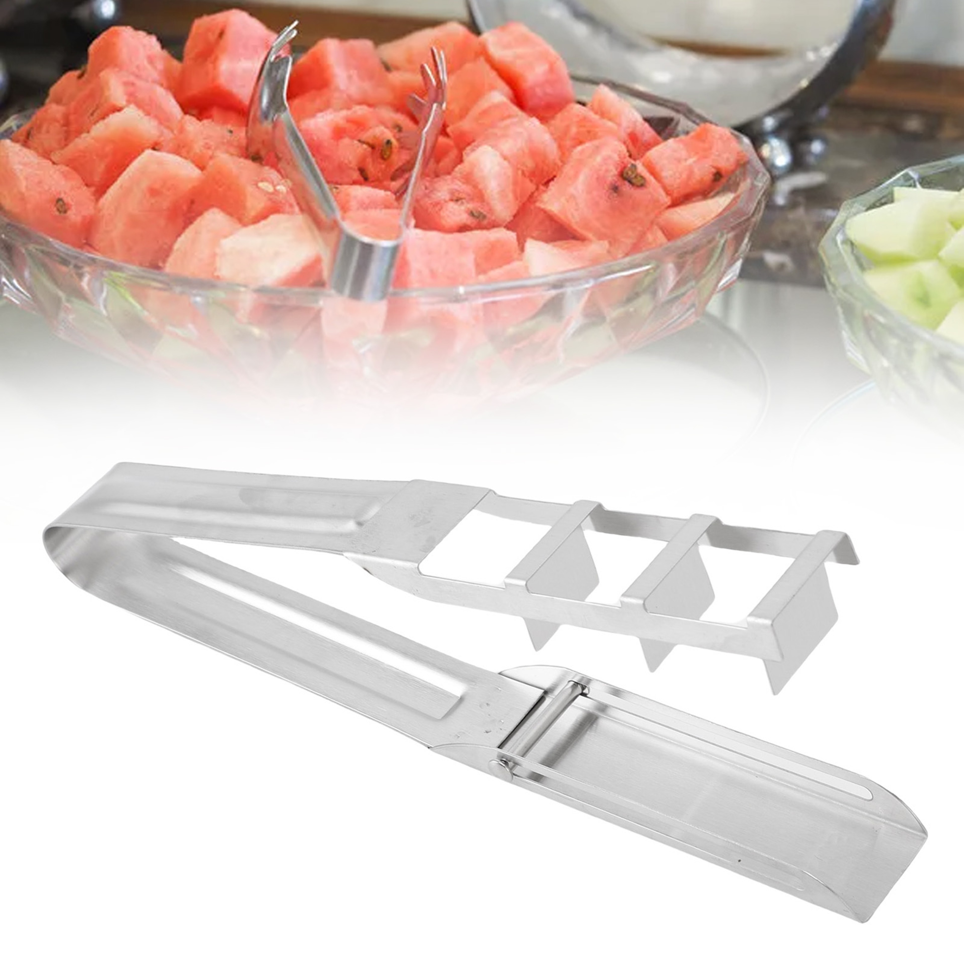 Fresh Cube Watermelon Cutter And Melon Cube Cutter For Fast Mess Free Fruit Prep 1