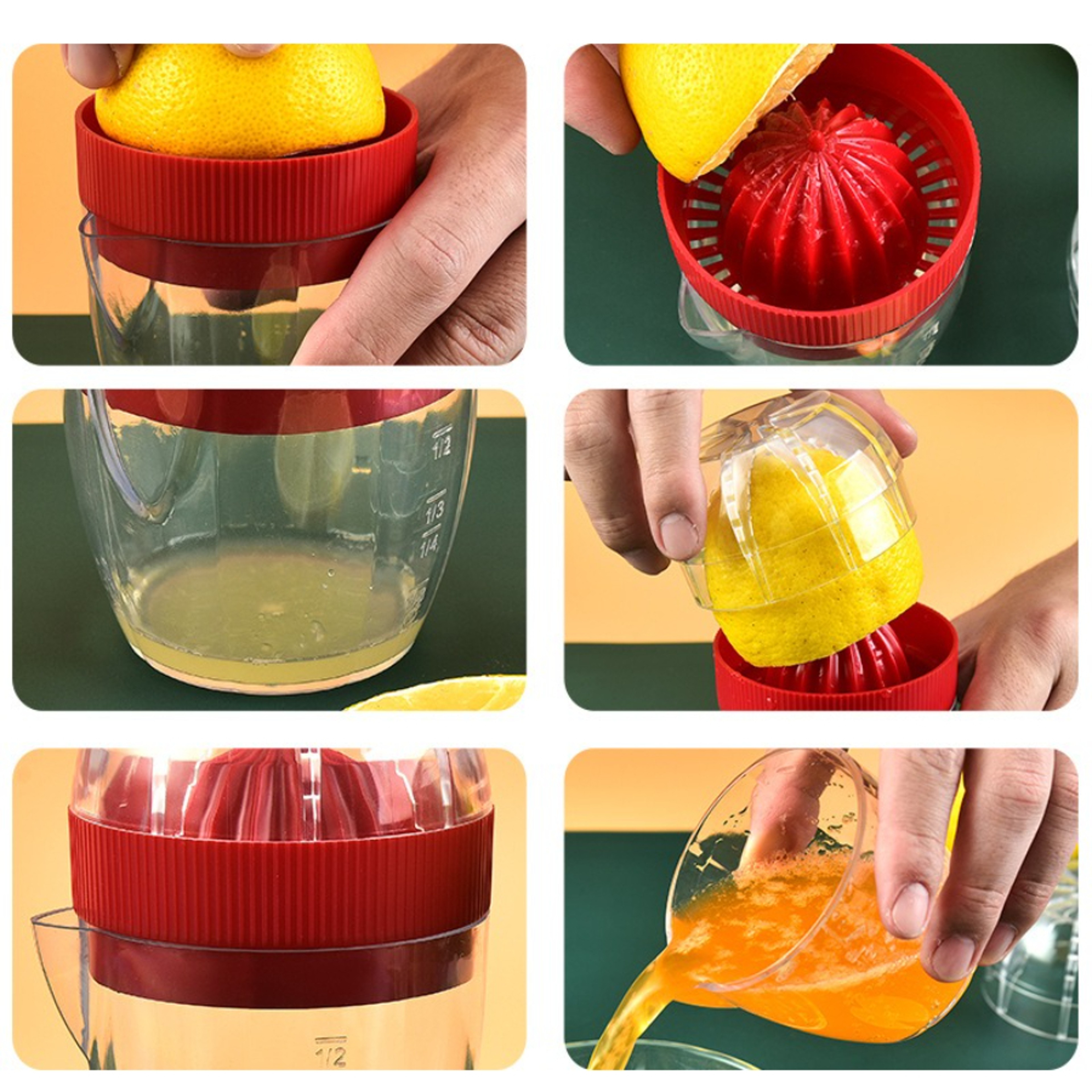 Fresh Press Manual Lemon Juicer and Citrus Juicer Cup – view 3