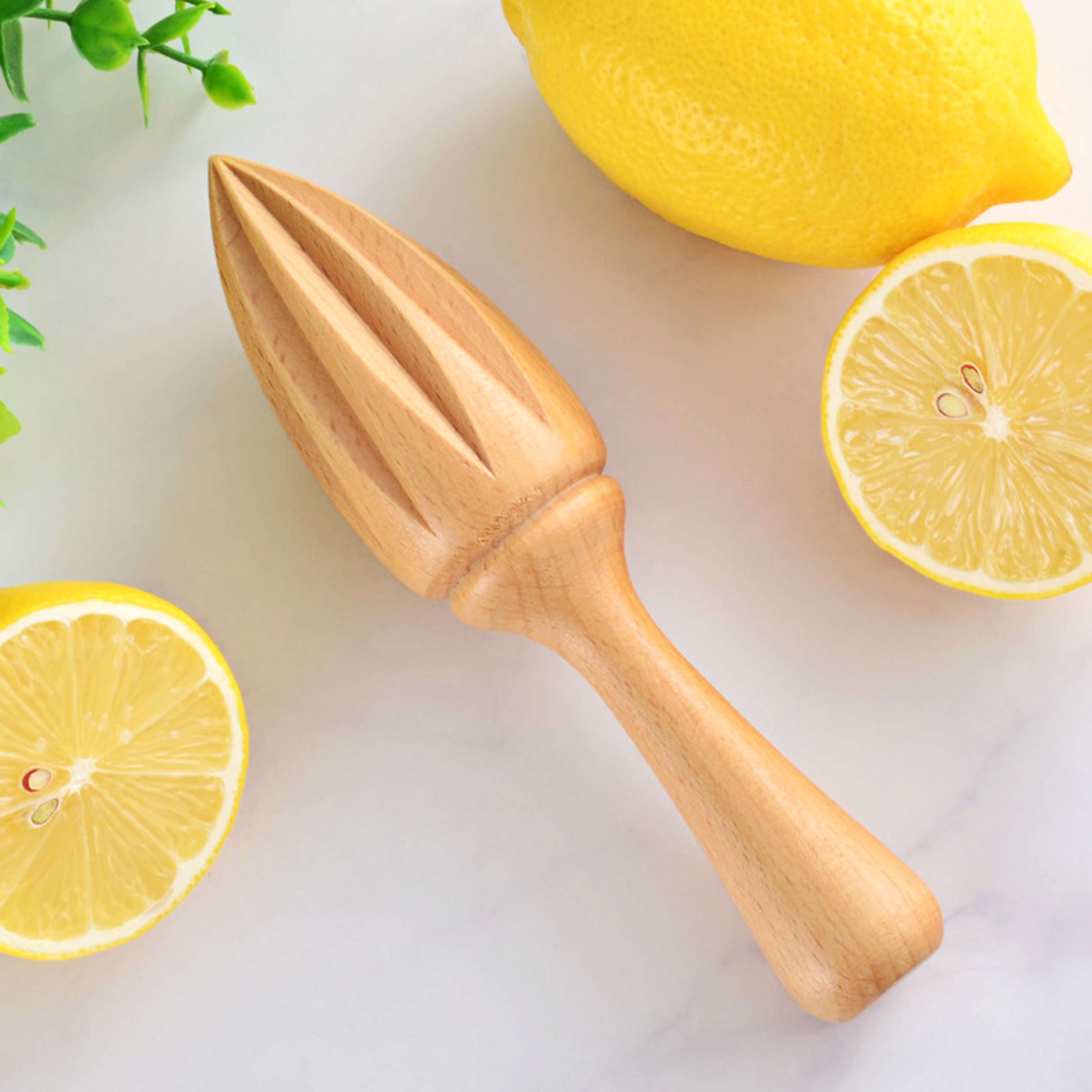 Premium Wood Citrus Reamer Handmade Lemon Juicer  Portable Citrus Squeezer 0