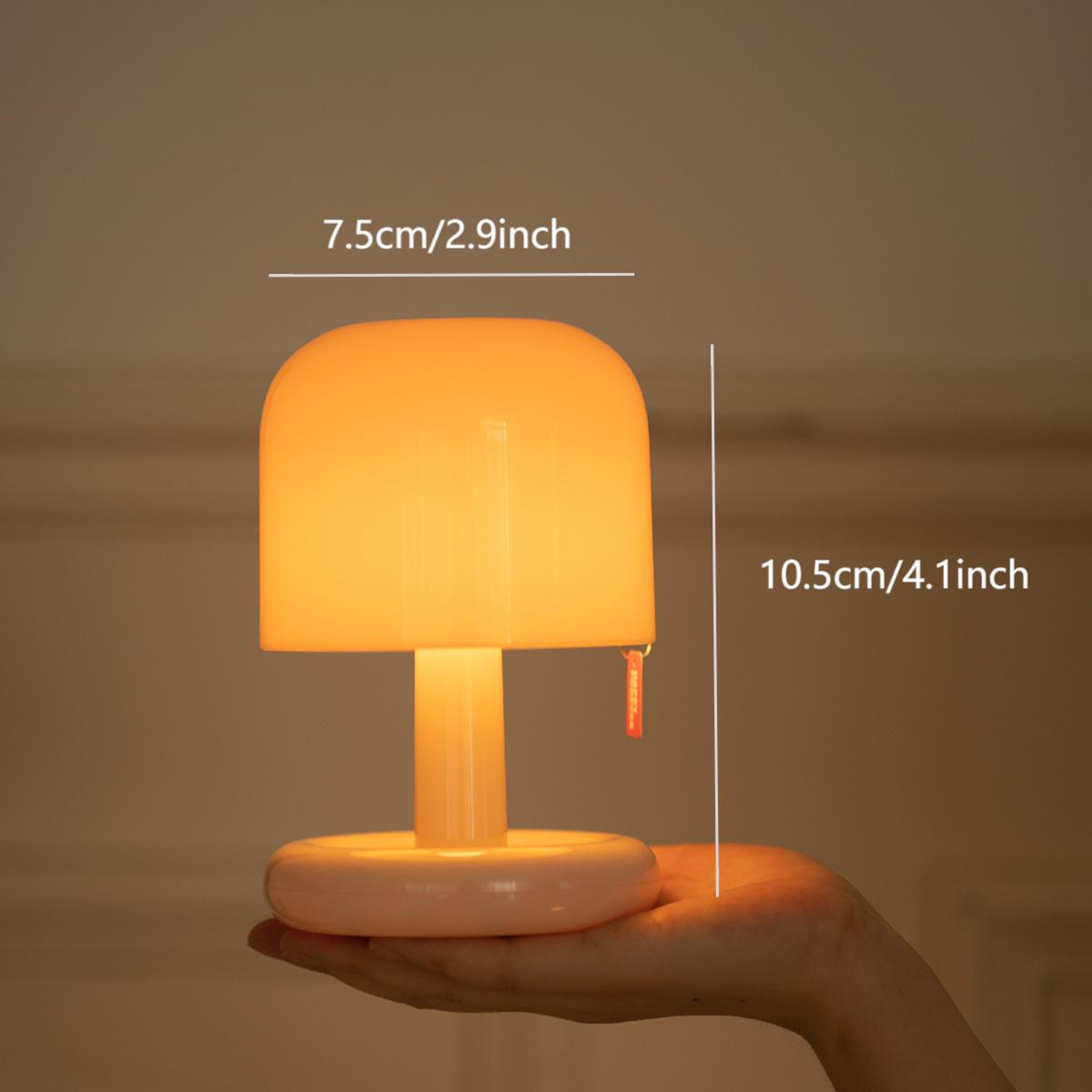 Creative Mushroom Style Night Light, USB Rechargeable, Mini Sunset Lamp for Desktop, Coffee Bar, Home Decor – view 1