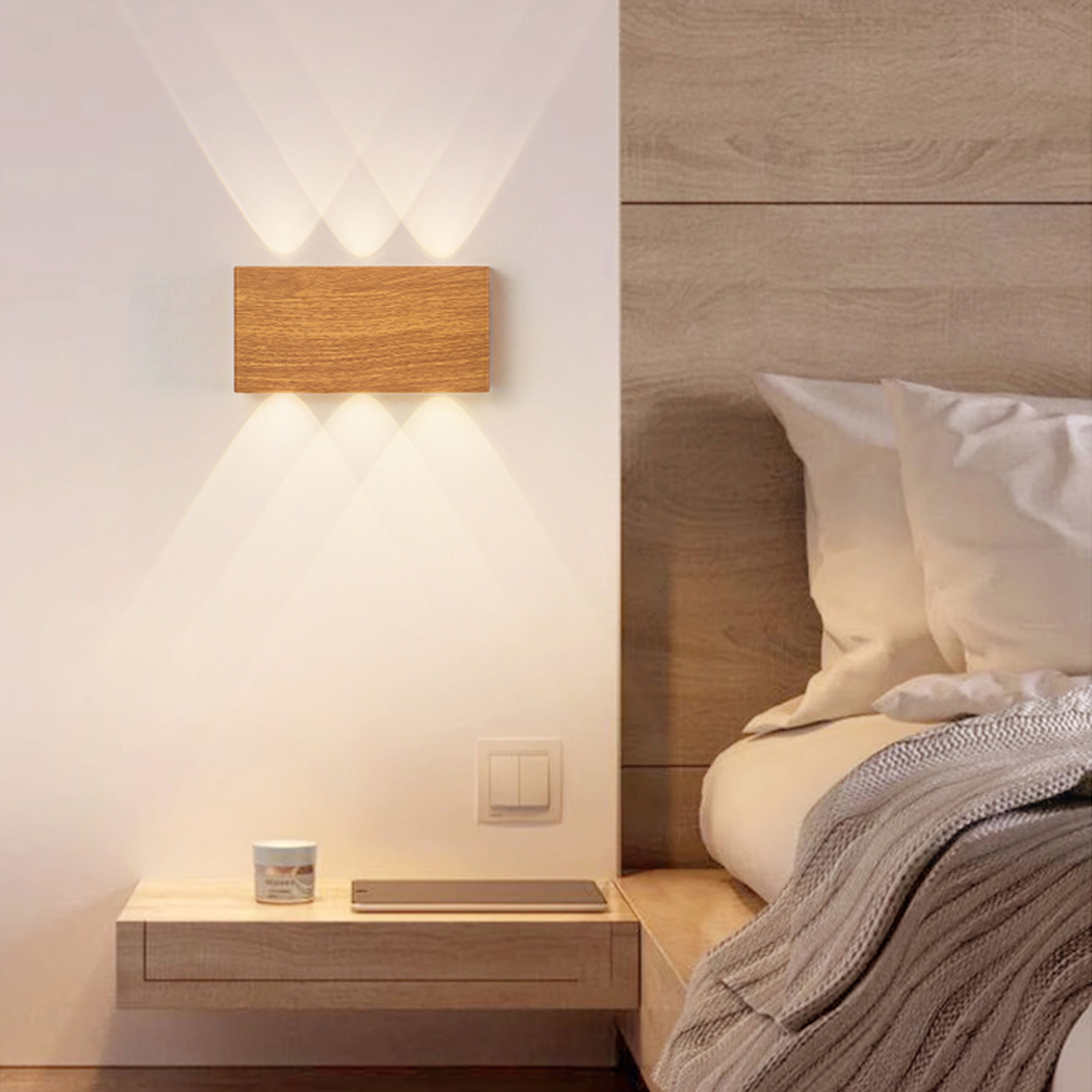 Modern Touch Dimming Wall Lights With Remote Control Perfect As A Night Light For Bedside Stair Sid 0