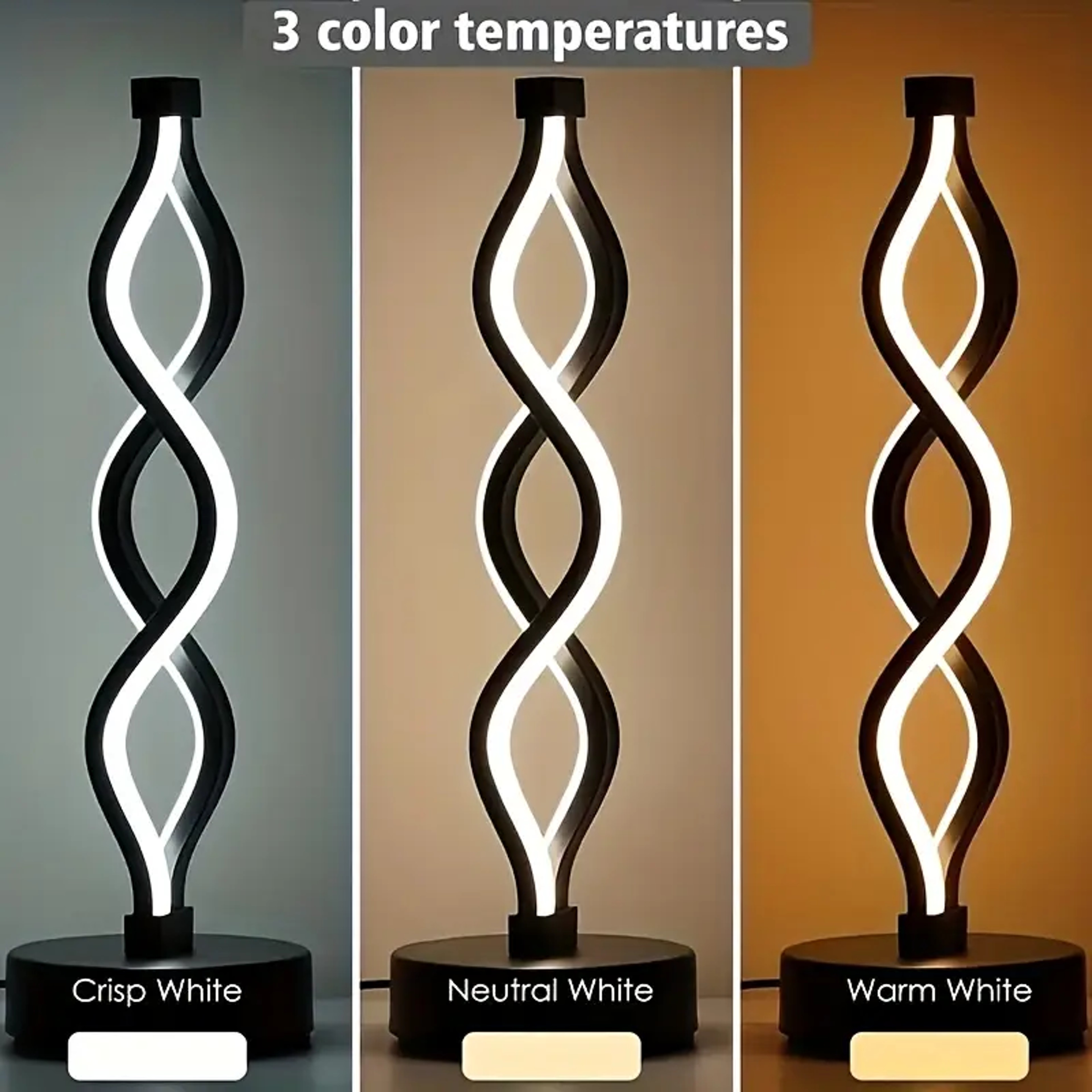 USB Powered LED Table Lamp, Adjustable Color Changing Desk Lamp for Bedroom, Living Room, Bathroom, Fantasy Theme – view 3