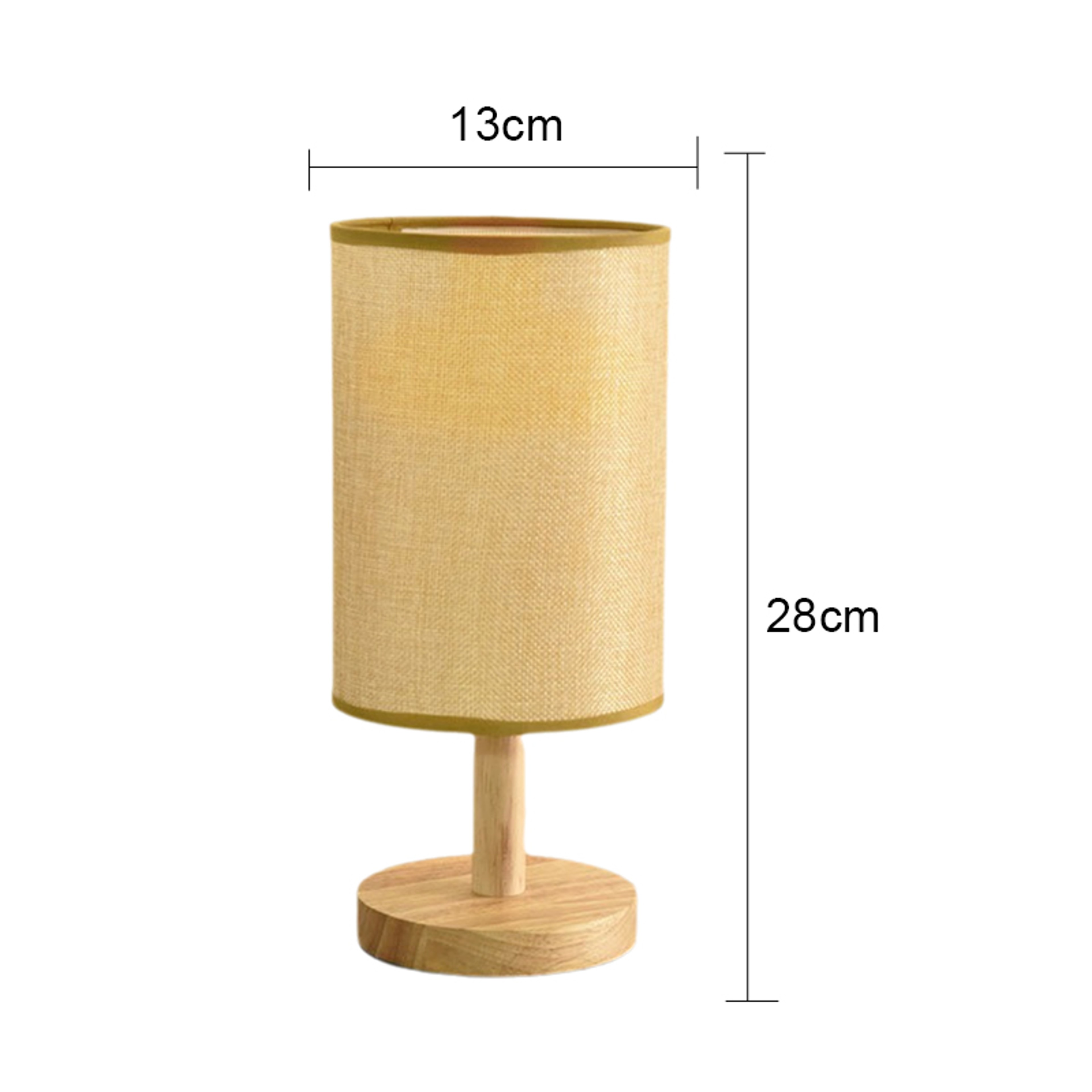 Modern LED Table Lamp, Dimmable USB Bedside Light, Simple Style Fabric Lampshade for Bedroom Decor, Night Light – view 7