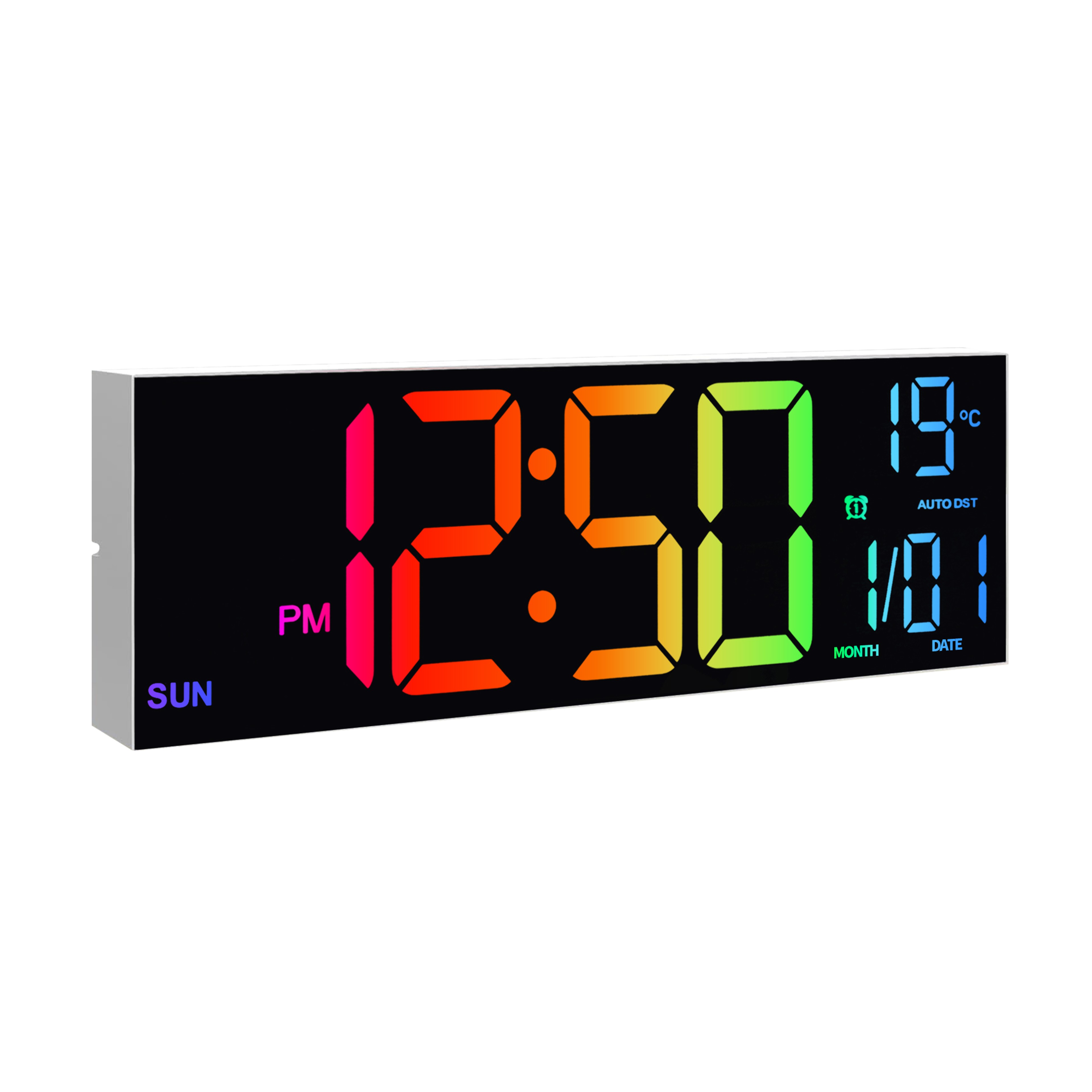 Digital Wall Clock with Big LED Display, Remote Control, Alarm, Temperature, and DST for Kitchen, Living Room – view 8