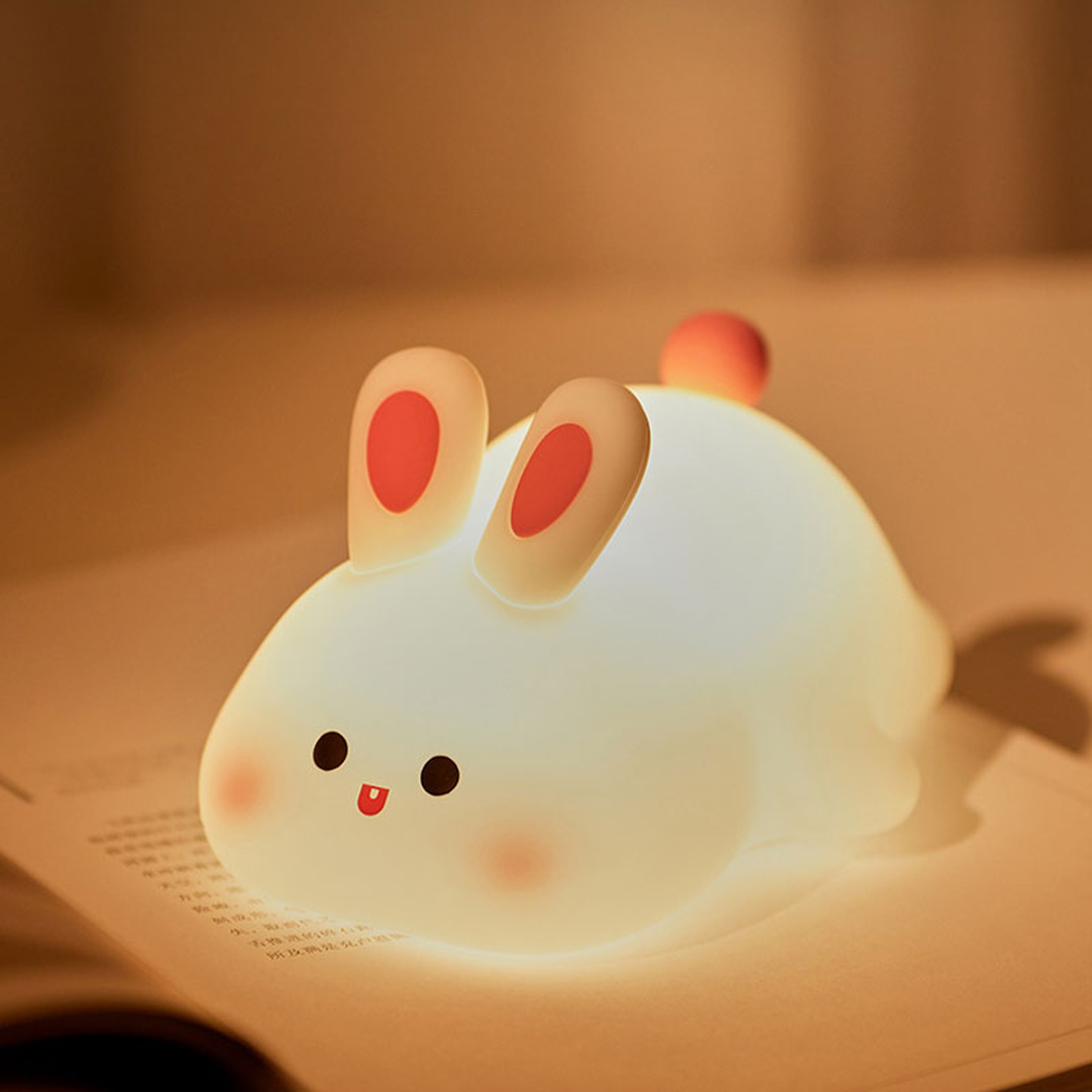 Cute Animal Night Light, Touch Sensor Kids Nightlight, Silicone Bedside Lamp, Cartoon Bedroom Decor, Christmas Gift – view 7