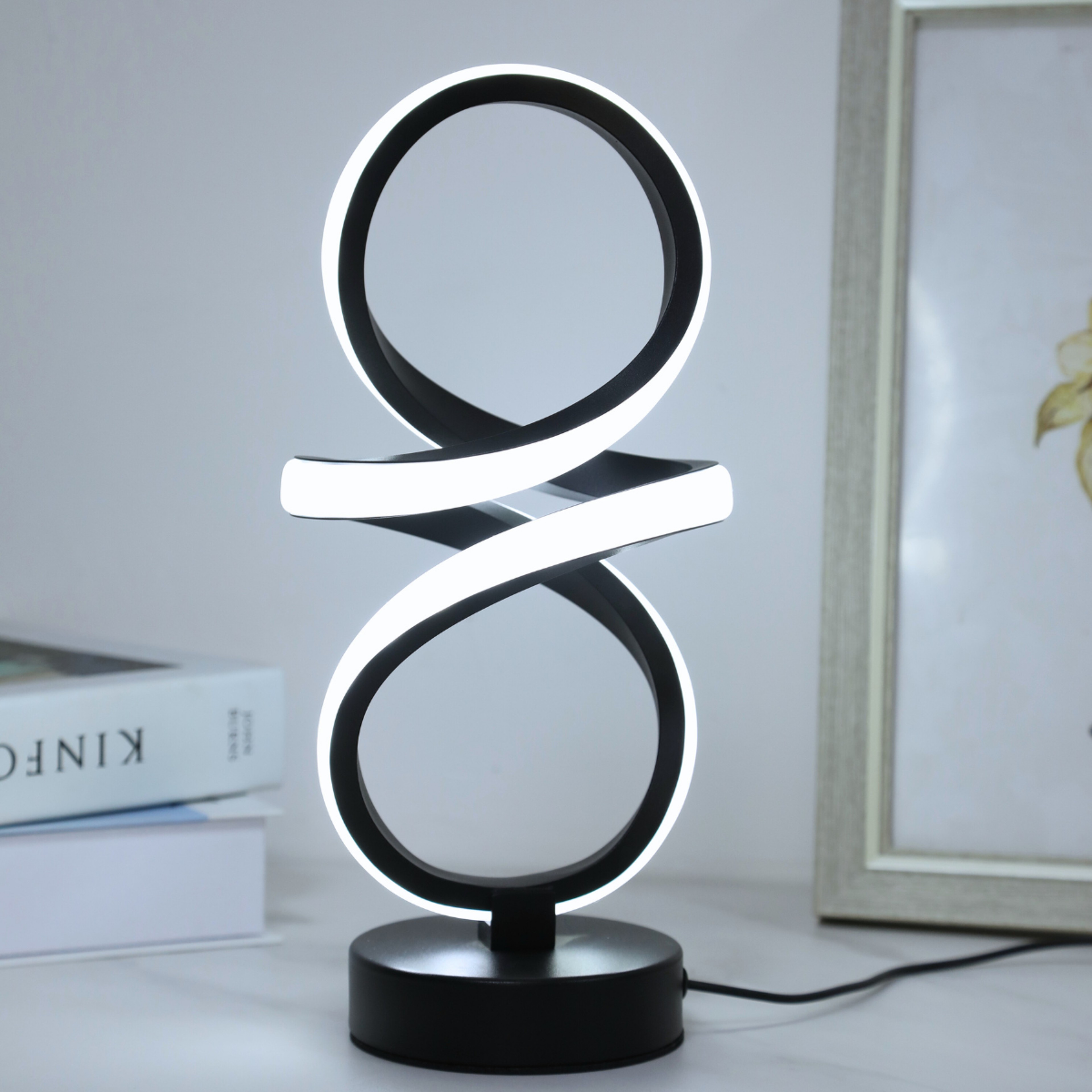 Adjustable 3 Color LED Table Lamp, with USB Power Supply, for Home Office, Bedroom, and Study Room – view 1