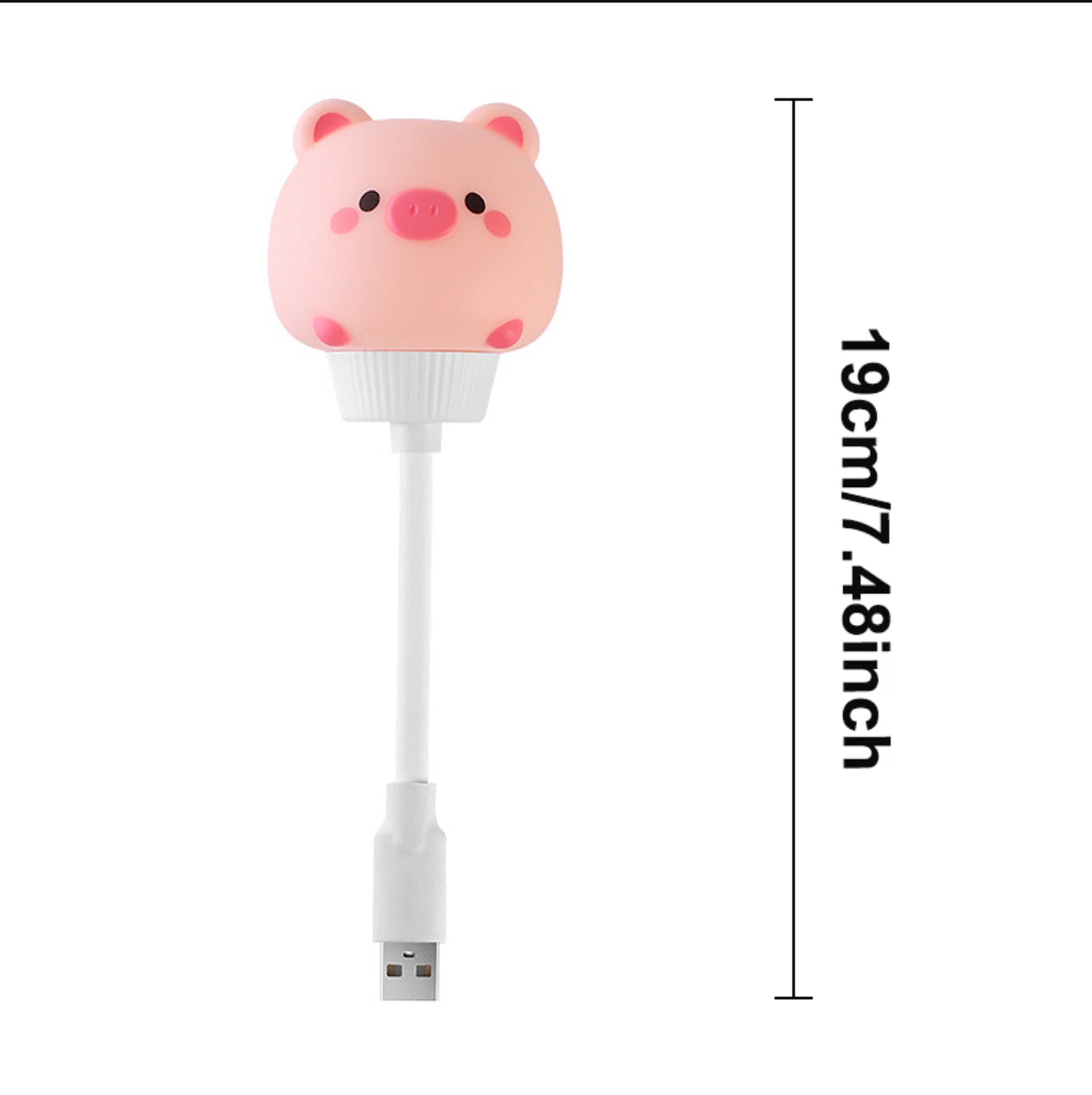 Cartoon Night Light, USB LED Bedside Lamp, Bear Chick Kitten for Kids Bedroom Decor – view 4