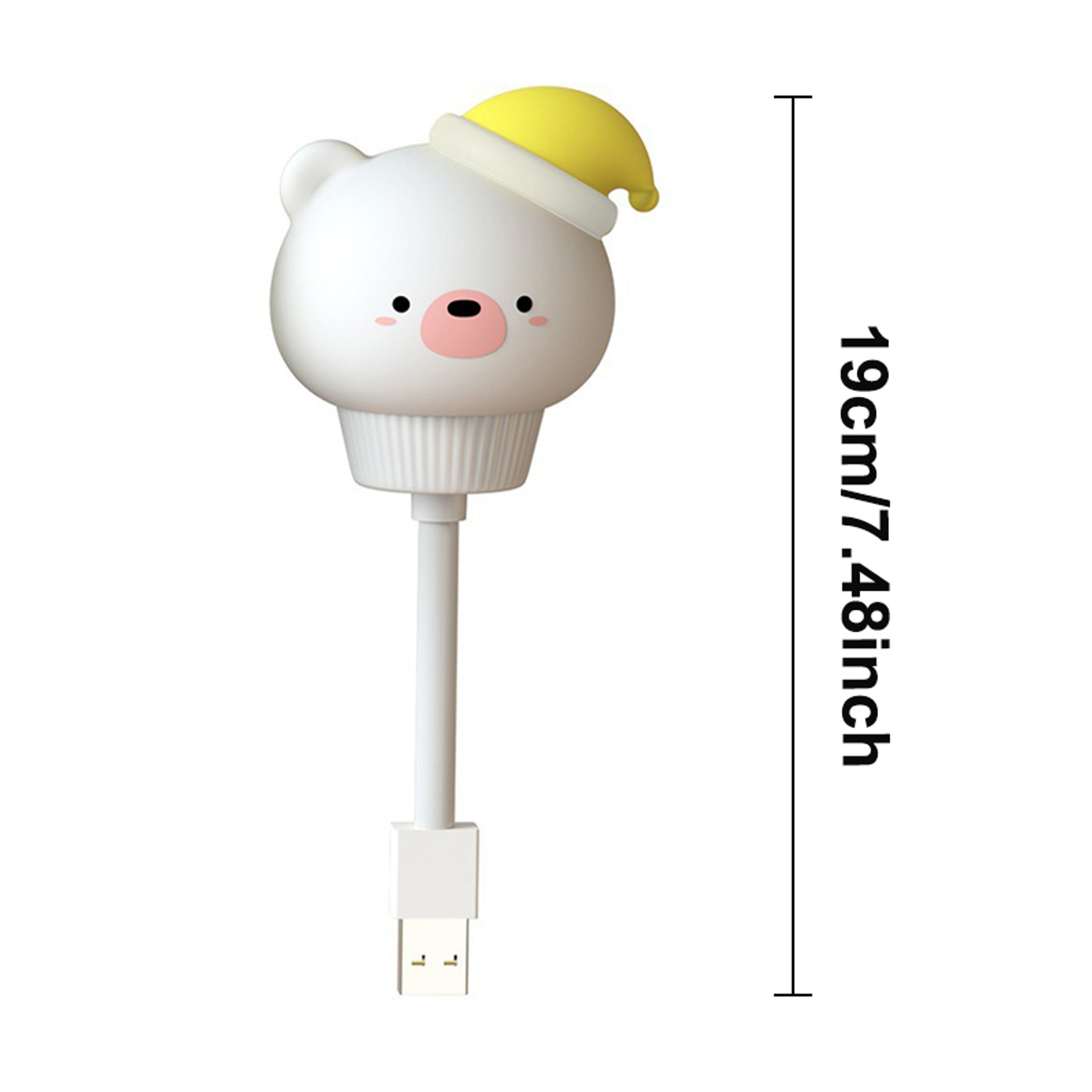 Cute Cartoon Night Lamp, LED Voice Control, Remote Control, Bear and Kitten Design, for Baby Kids Bedroom, Bedside Decor – view 5