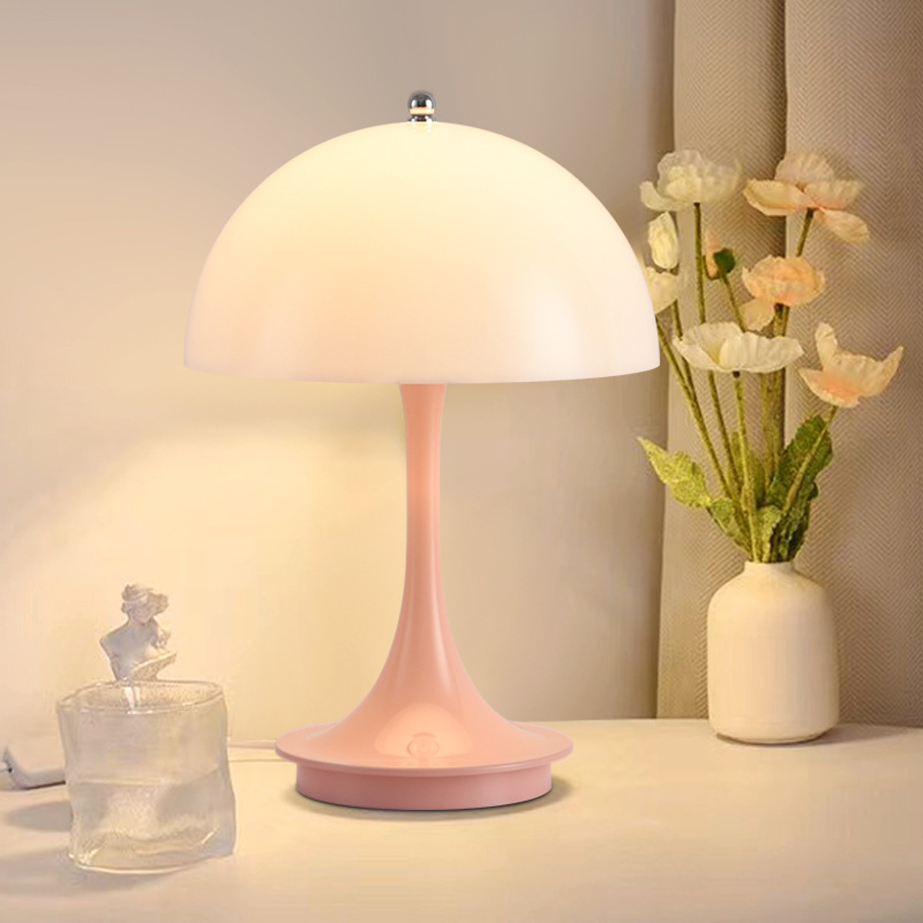 ABS LED Decoration Rechargeable, Portable Night Light with 3 Color Dimming – view 1