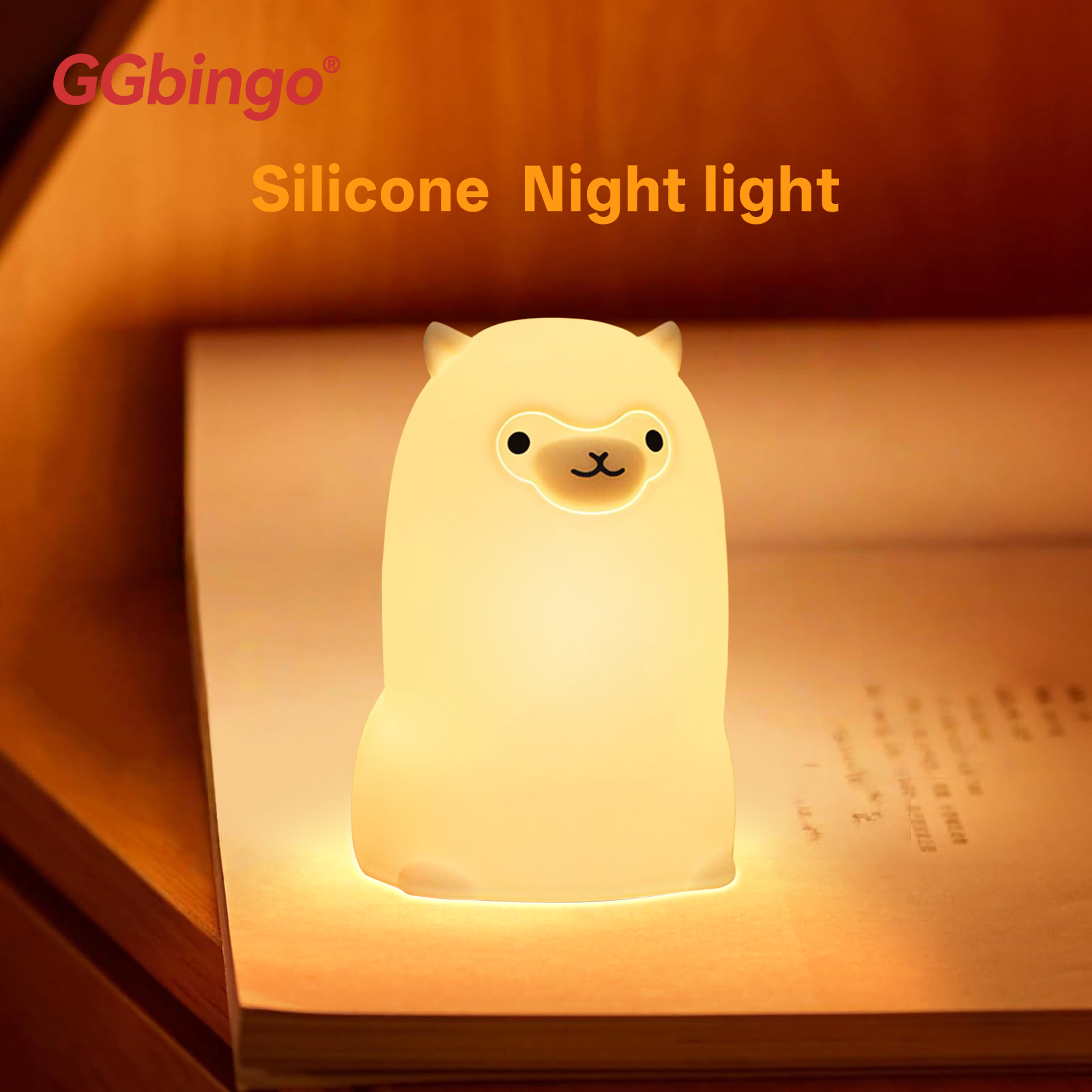 Silicone Stress Relief Pat Duck Lamp, Cute Pear Night Light, Dimmable, USB Rechargeable Touch Control – view 3