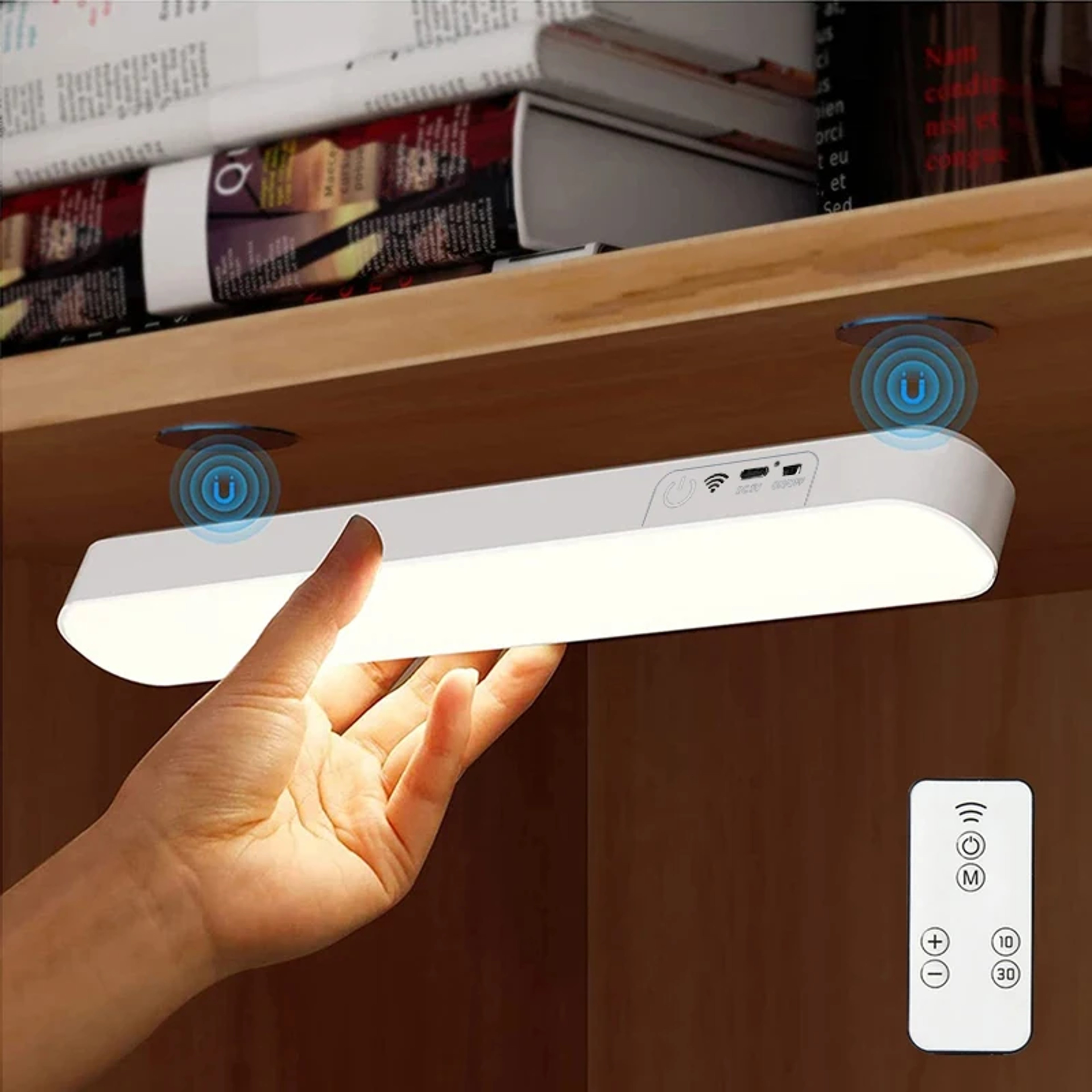 USB Rechargeable Desk Lamp, Magnetic LED Night Light with Dimming, Office Reading Lamp for Study, Computer Stand Light – view 1