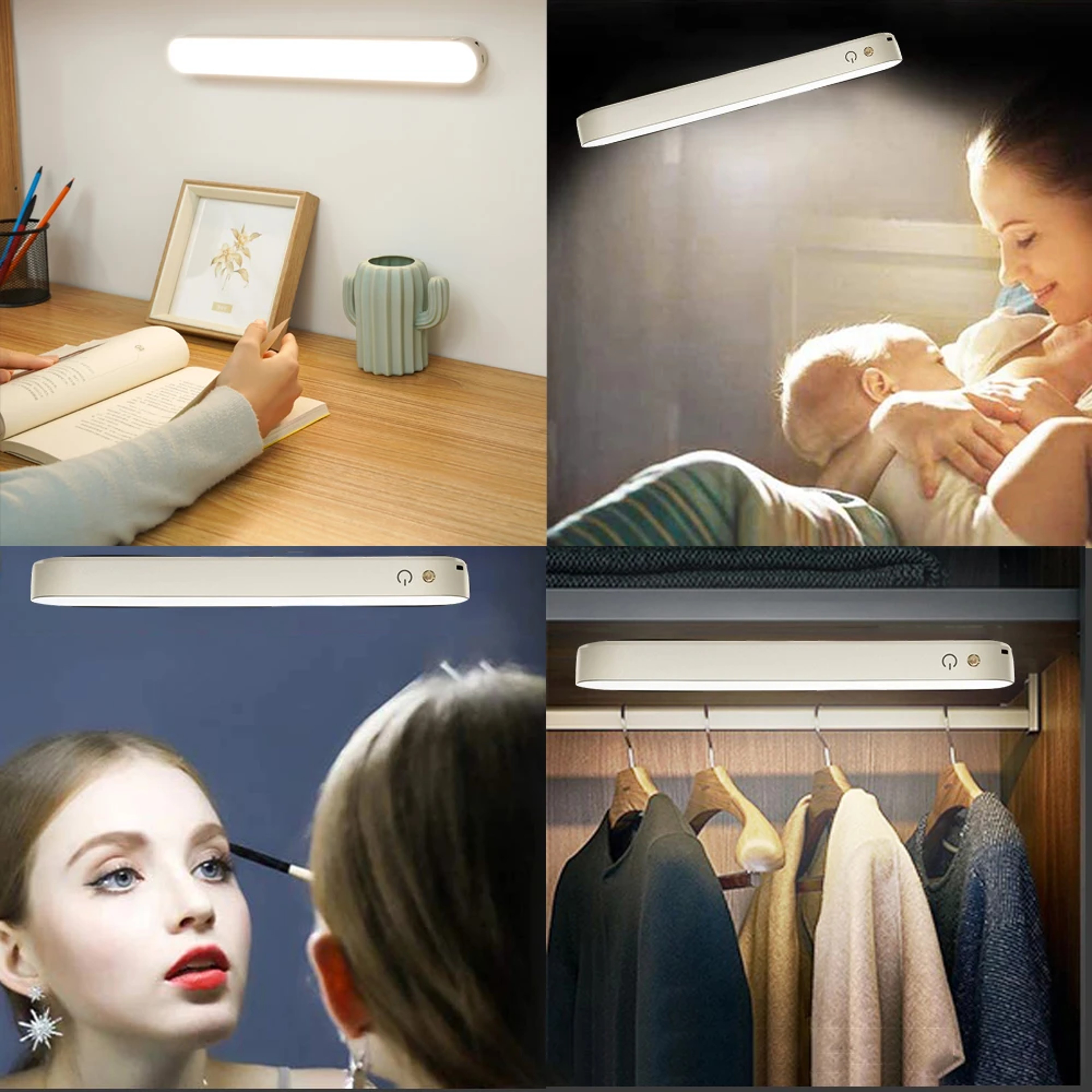 USB Rechargeable Desk Lamp, Magnetic LED Night Light with Dimming, Office Reading Lamp for Study, Computer Stand Light – view 5