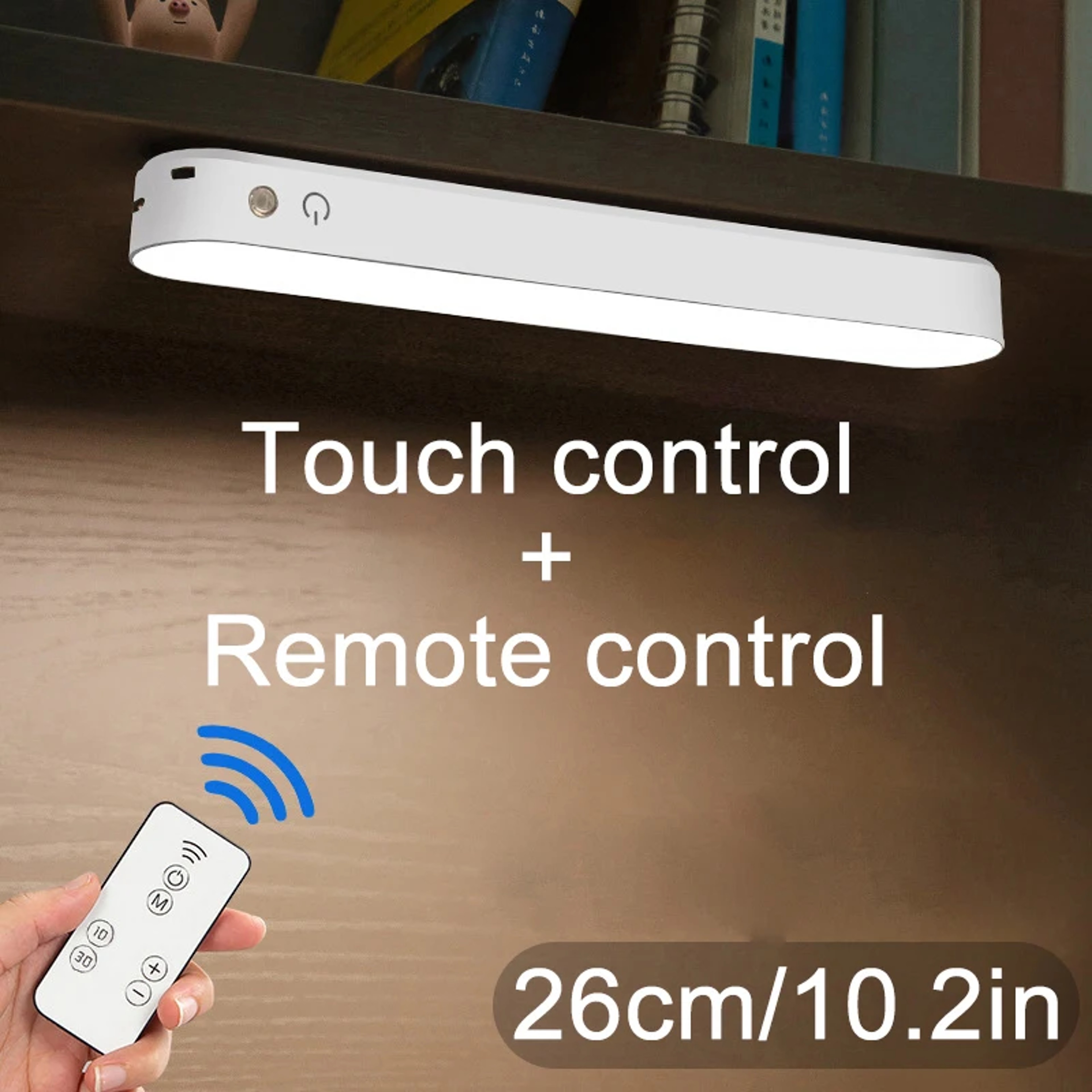 USB Rechargeable Desk Lamp, Magnetic LED Night Light with Dimming, Office Reading Lamp for Study, Computer Stand Light – view 7