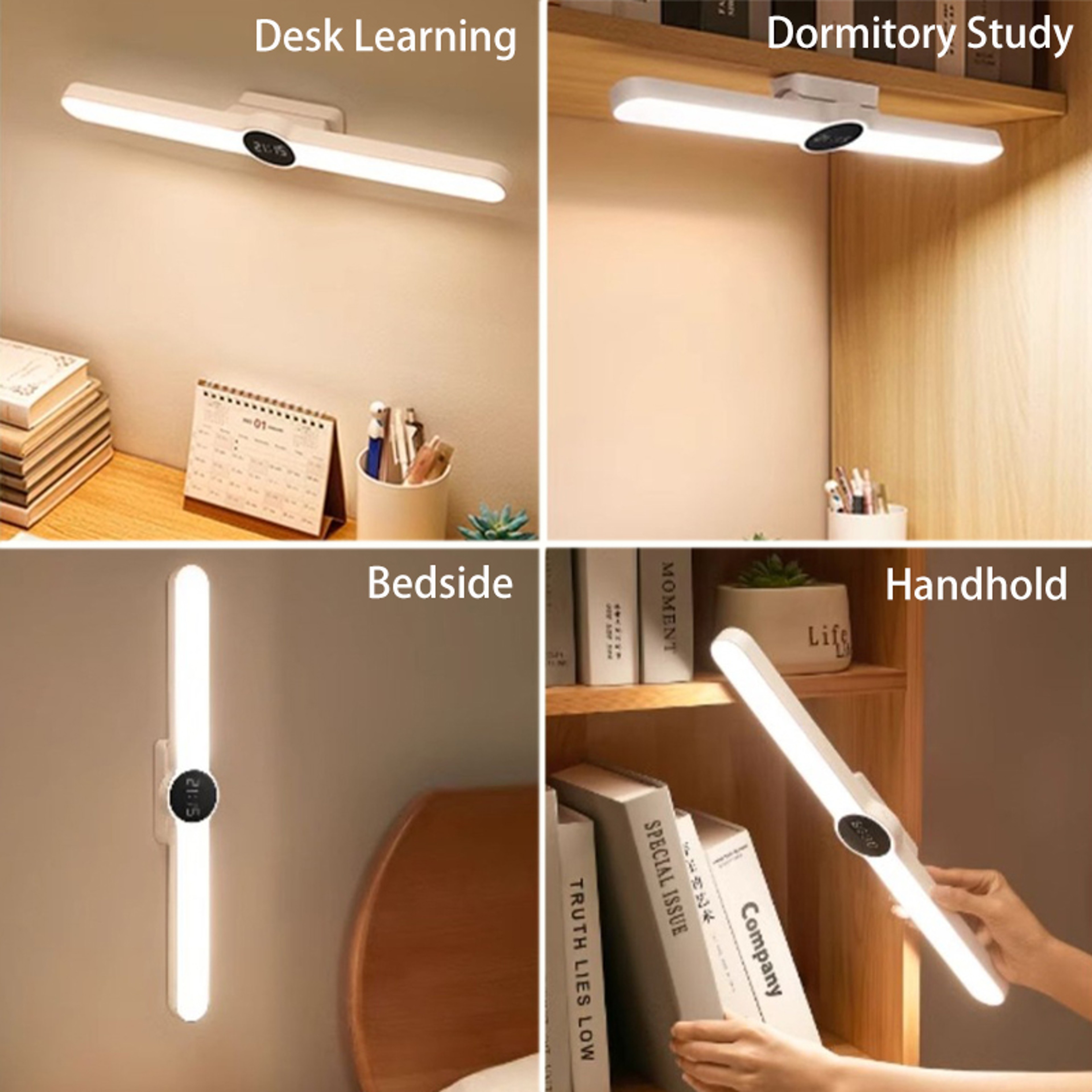 LED Desk Lamp, Eye Protection Learning Lamp with Magnetic Suction, Special Charging Design for College Student Dormitory – view 6