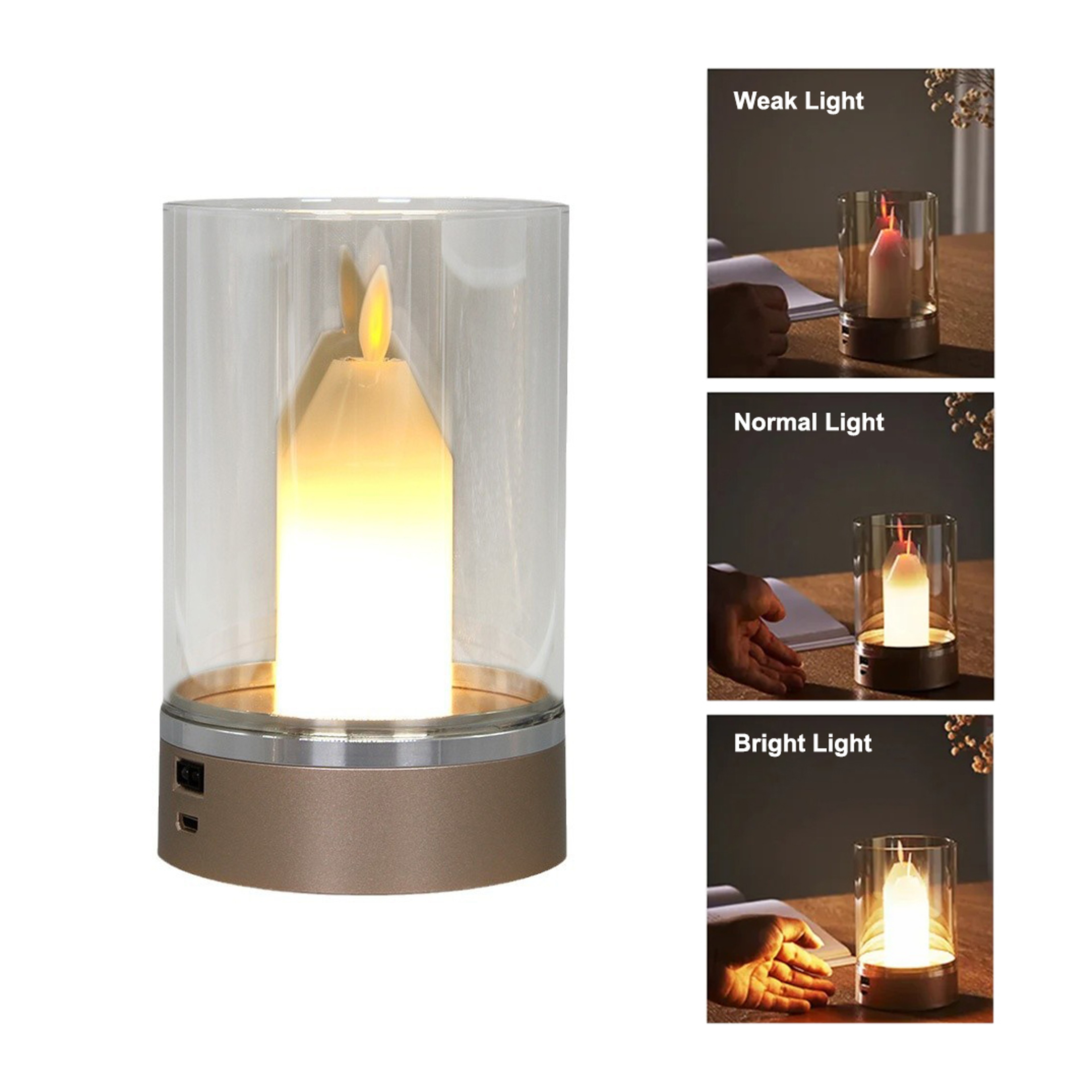 Motion Sensor Night Light, with Warm Candlelight Atmosphere, USB Charging, Manual Scanning, Automatic Switch, Home Decor – view 7
