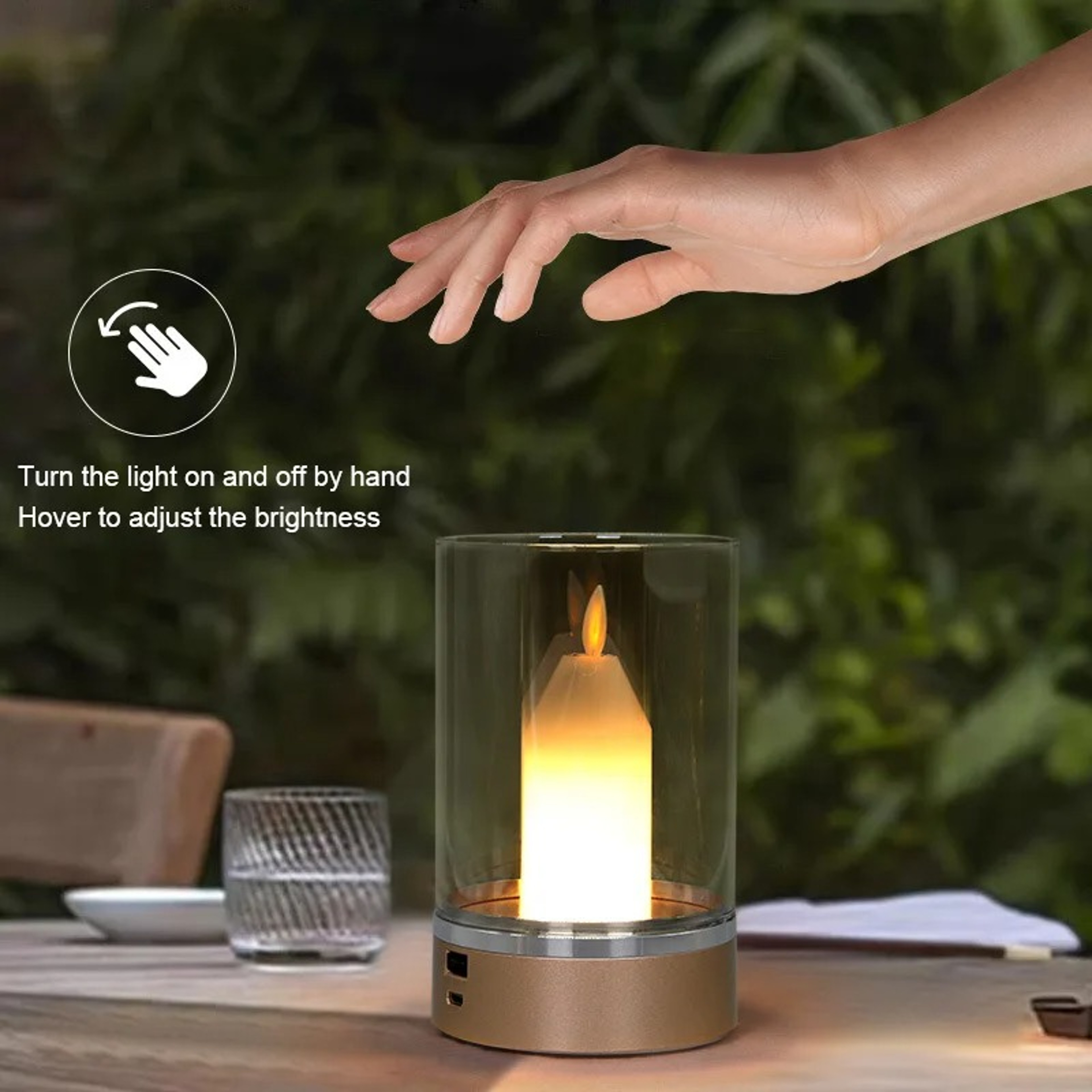 Motion Sensor Night Light, with Warm Candlelight Atmosphere, USB Charging, Manual Scanning, Automatic Switch, Home Decor – view 6