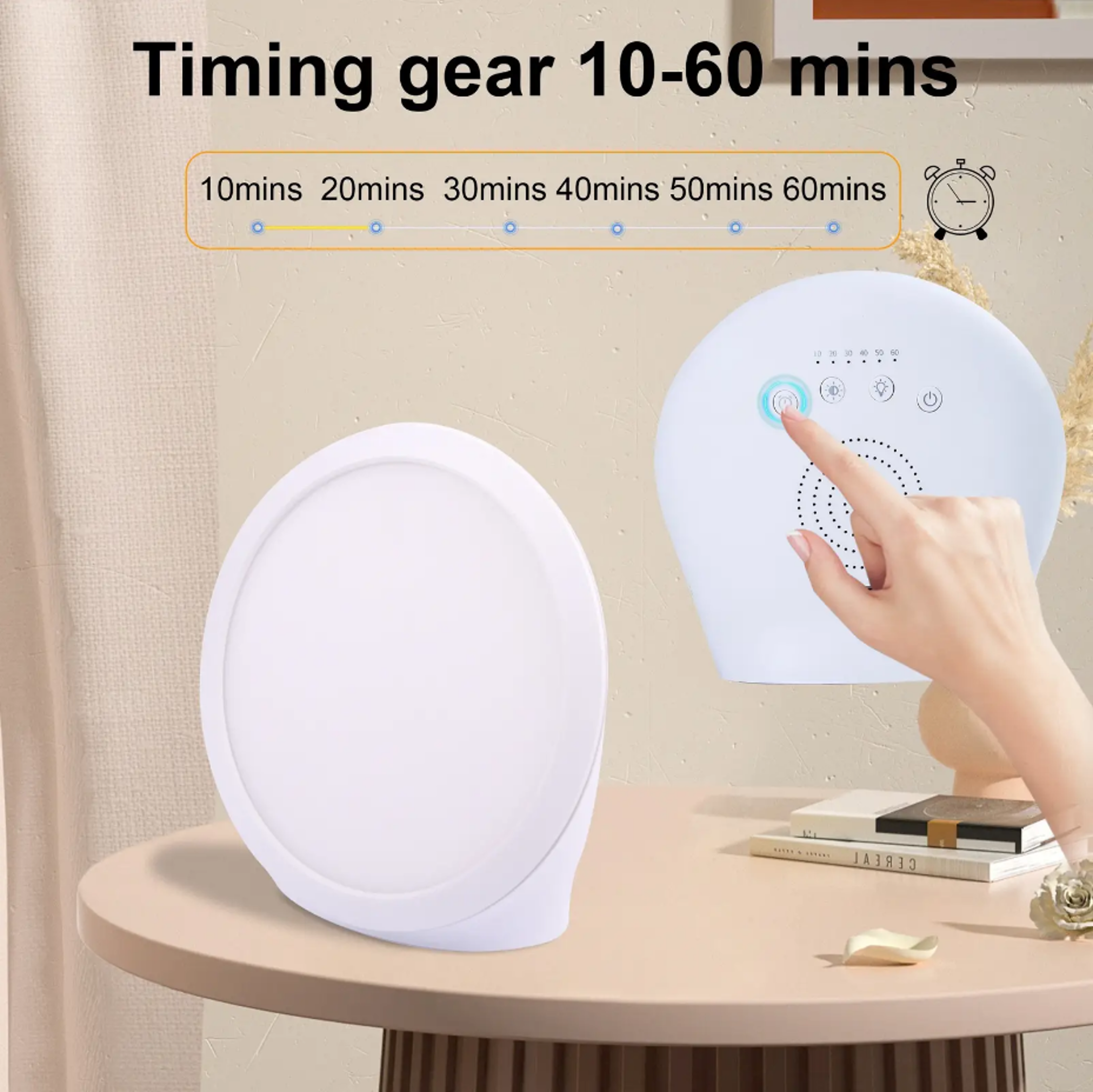 Portable Daylight Lamp, Lux Lamp with 6 Timer Settings, Adjustable Brightness, and Memory Function – view 5